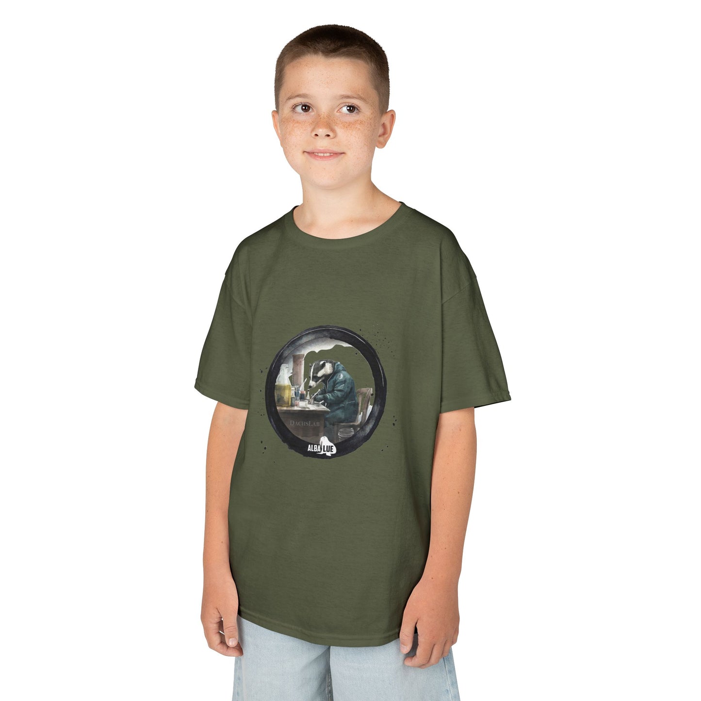 Badger in a Lab — Kids T-shirt