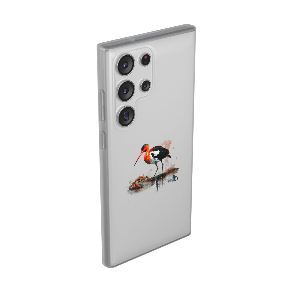 Bird Watercolor Phone Case — Painted Water Bird Flexi Case