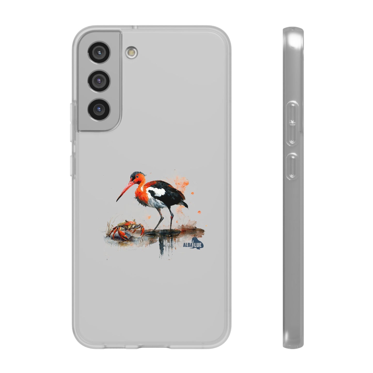Bird Watercolor Phone Case — Painted Water Bird Flexi Case
