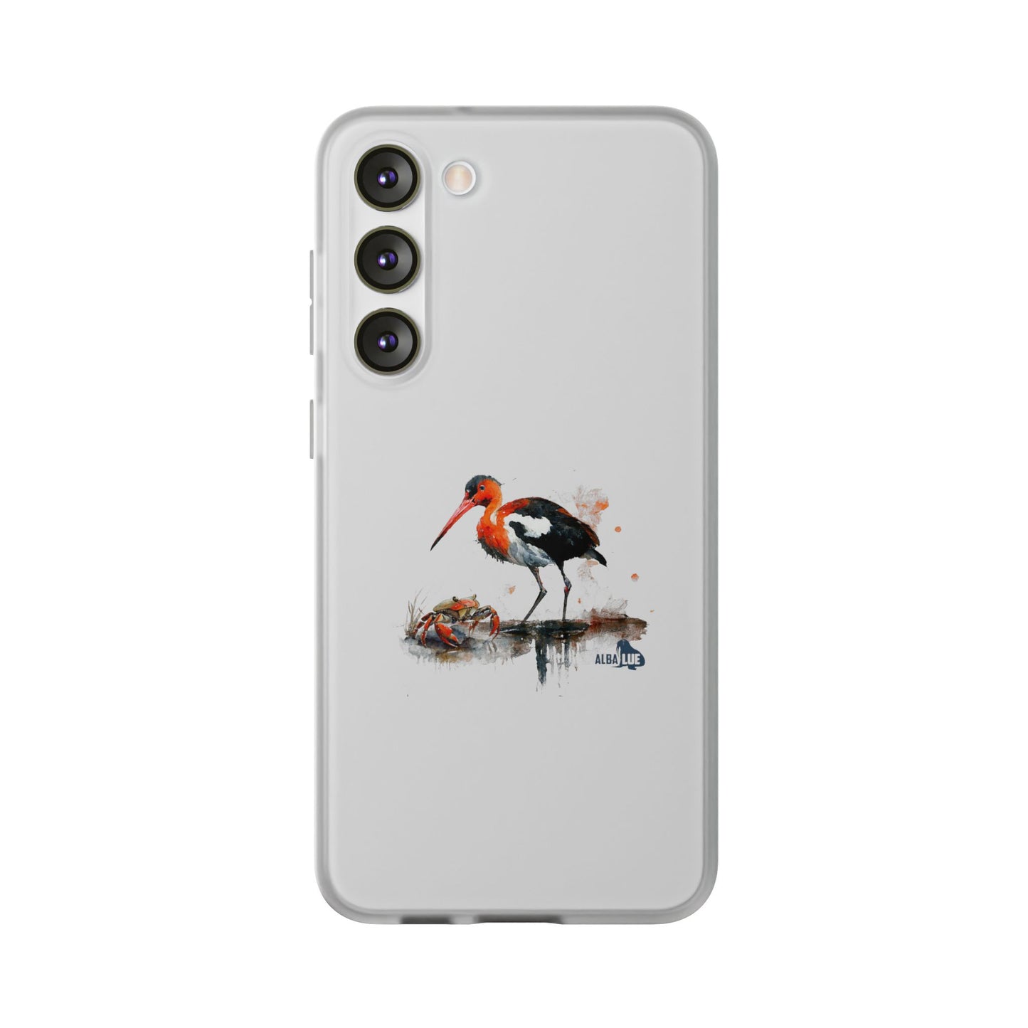 Bird Watercolor Phone Case — Painted Water Bird Flexi Case