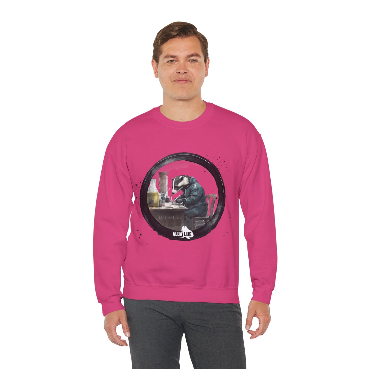 Badger in a Lab - Crewneck Sweatshirt