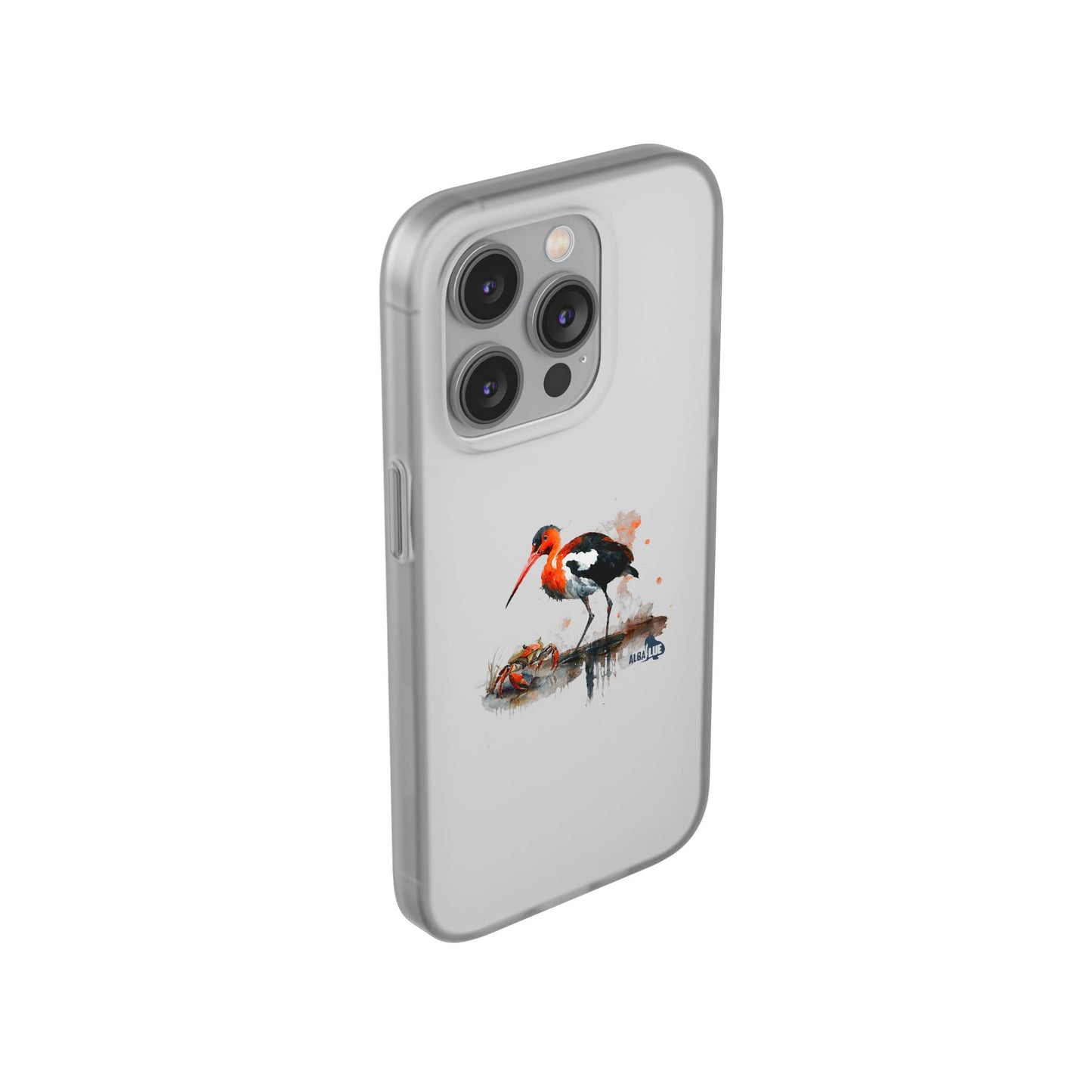 Bird Watercolor Phone Case — Painted Water Bird Flexi Case