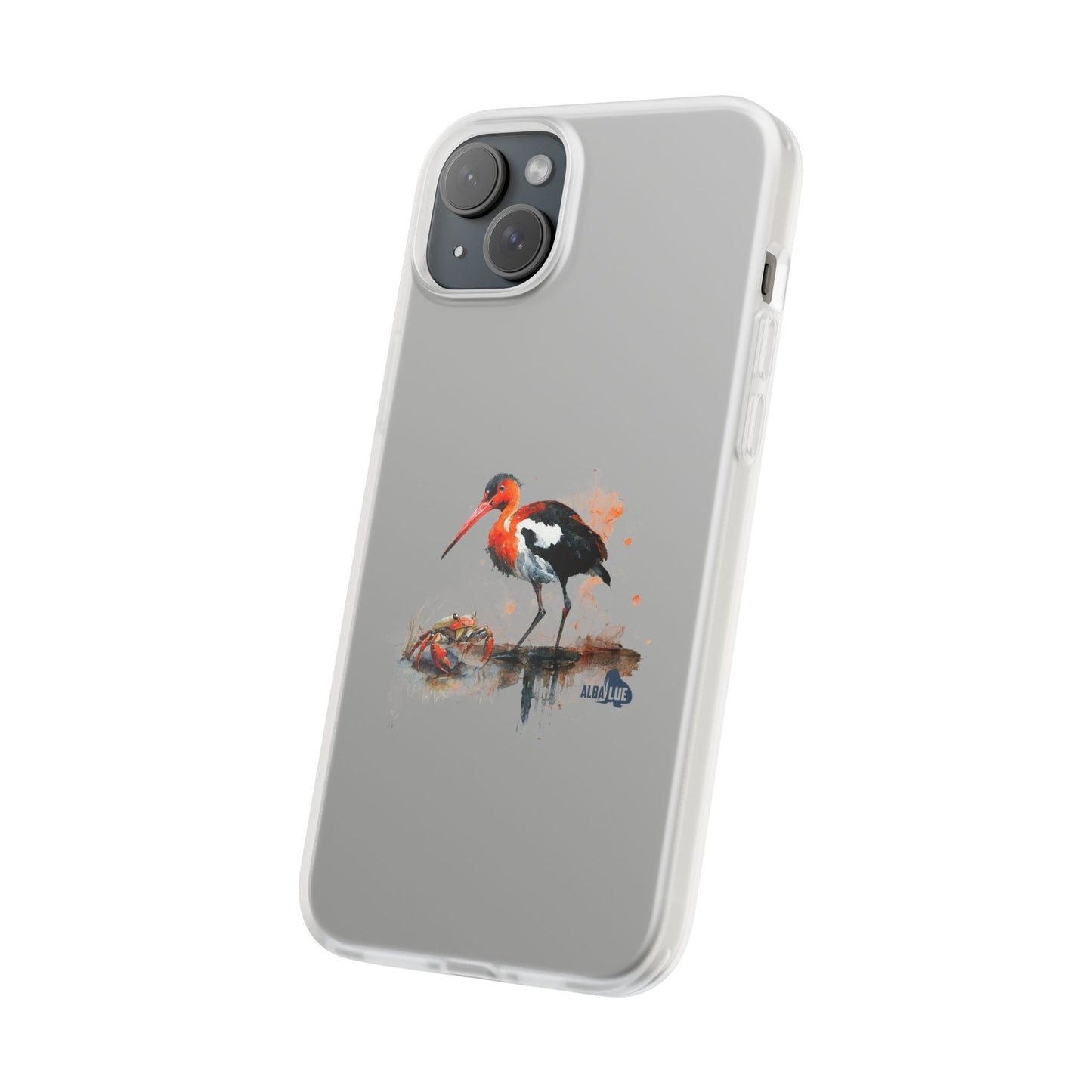 Bird Watercolor Phone Case — Painted Water Bird Flexi Case