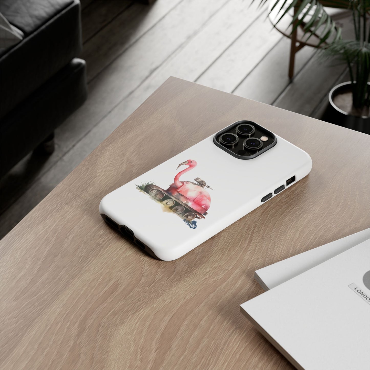 Phone Case — Flamingo Tank Illustration
