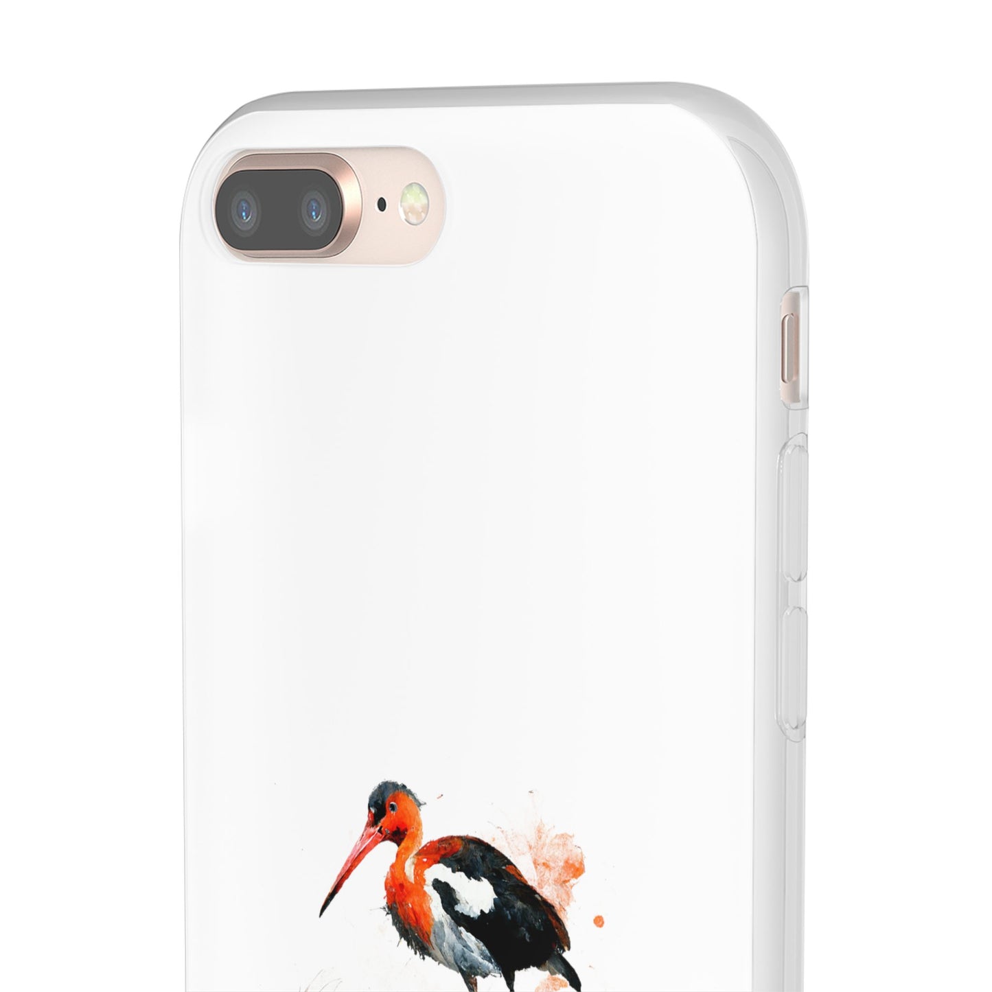 Bird Watercolor Phone Case — Painted Water Bird Flexi Case