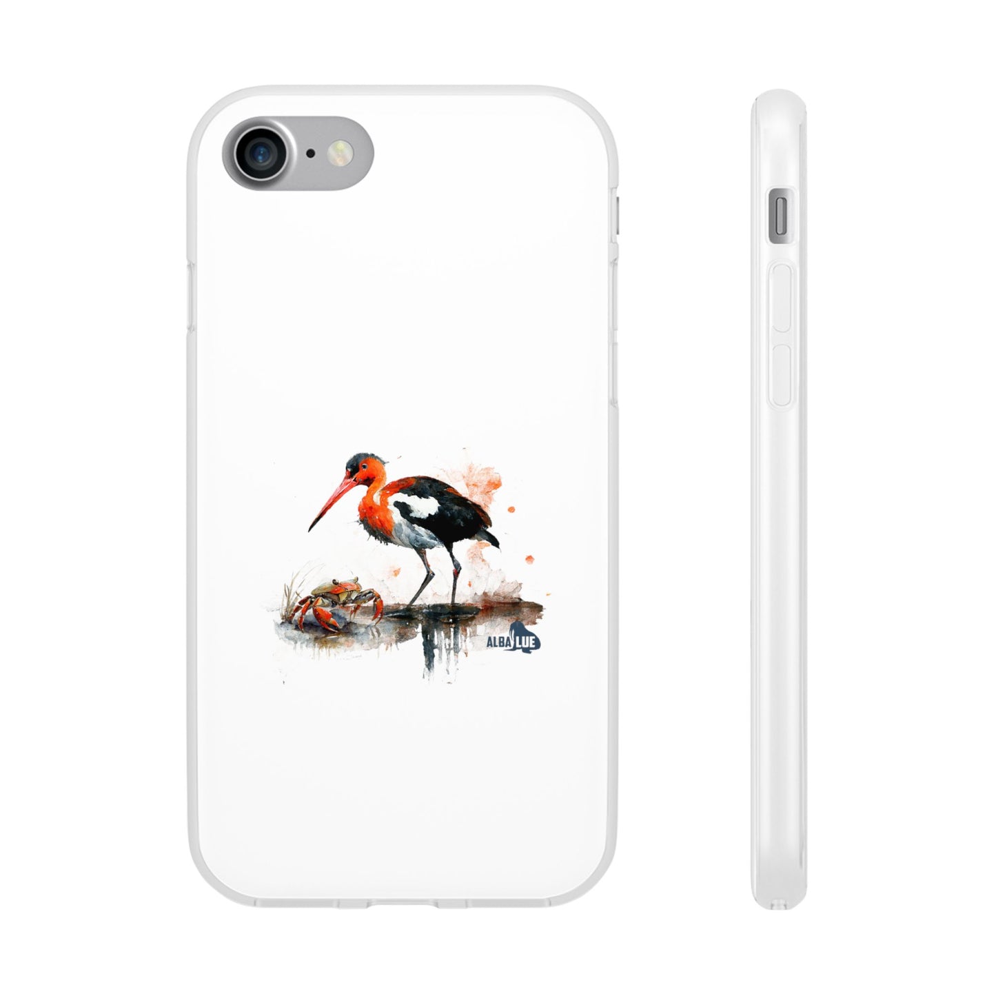 Bird Watercolor Phone Case — Painted Water Bird Flexi Case