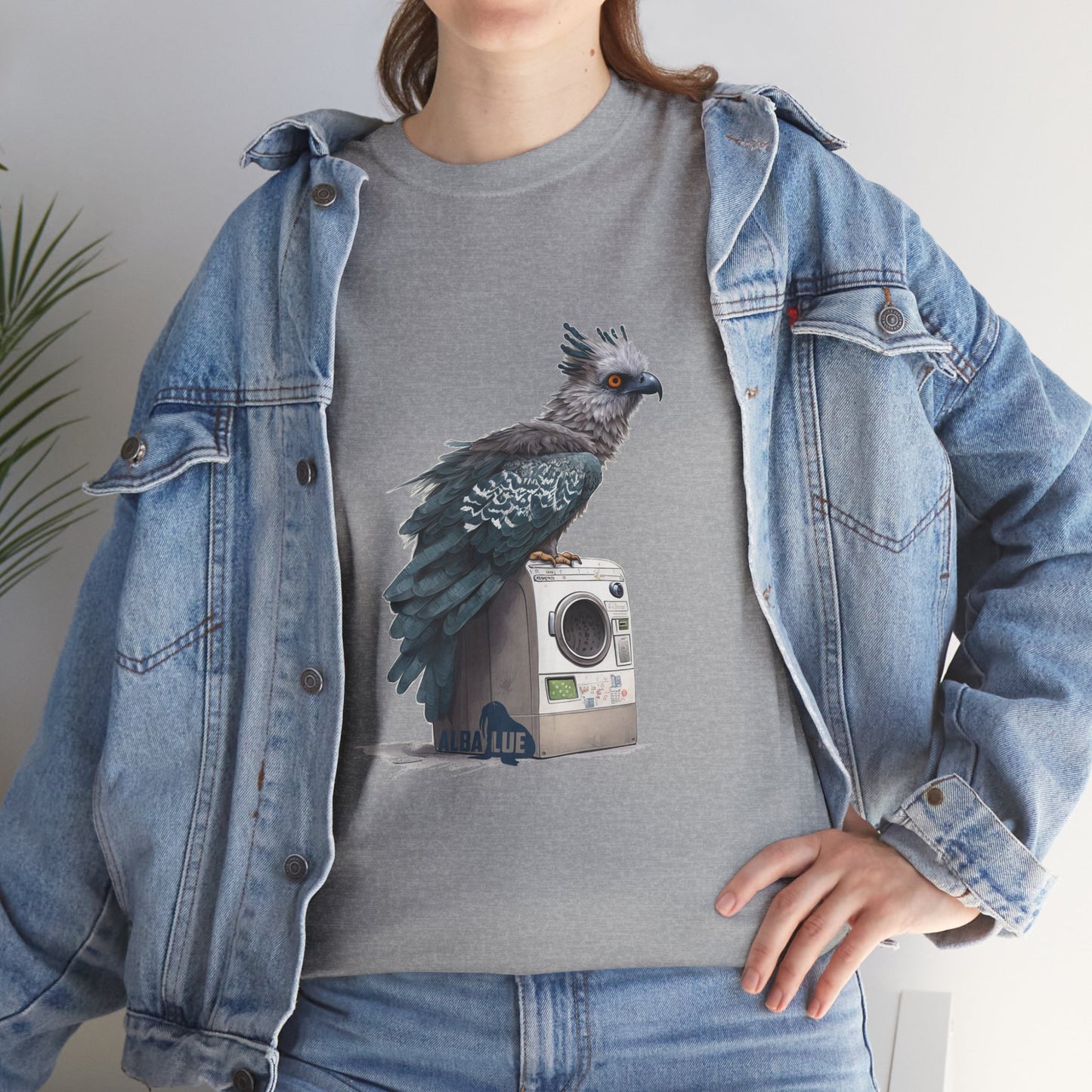 Harpy Eagle Sitting on a Washing Machine  - T-Shirt