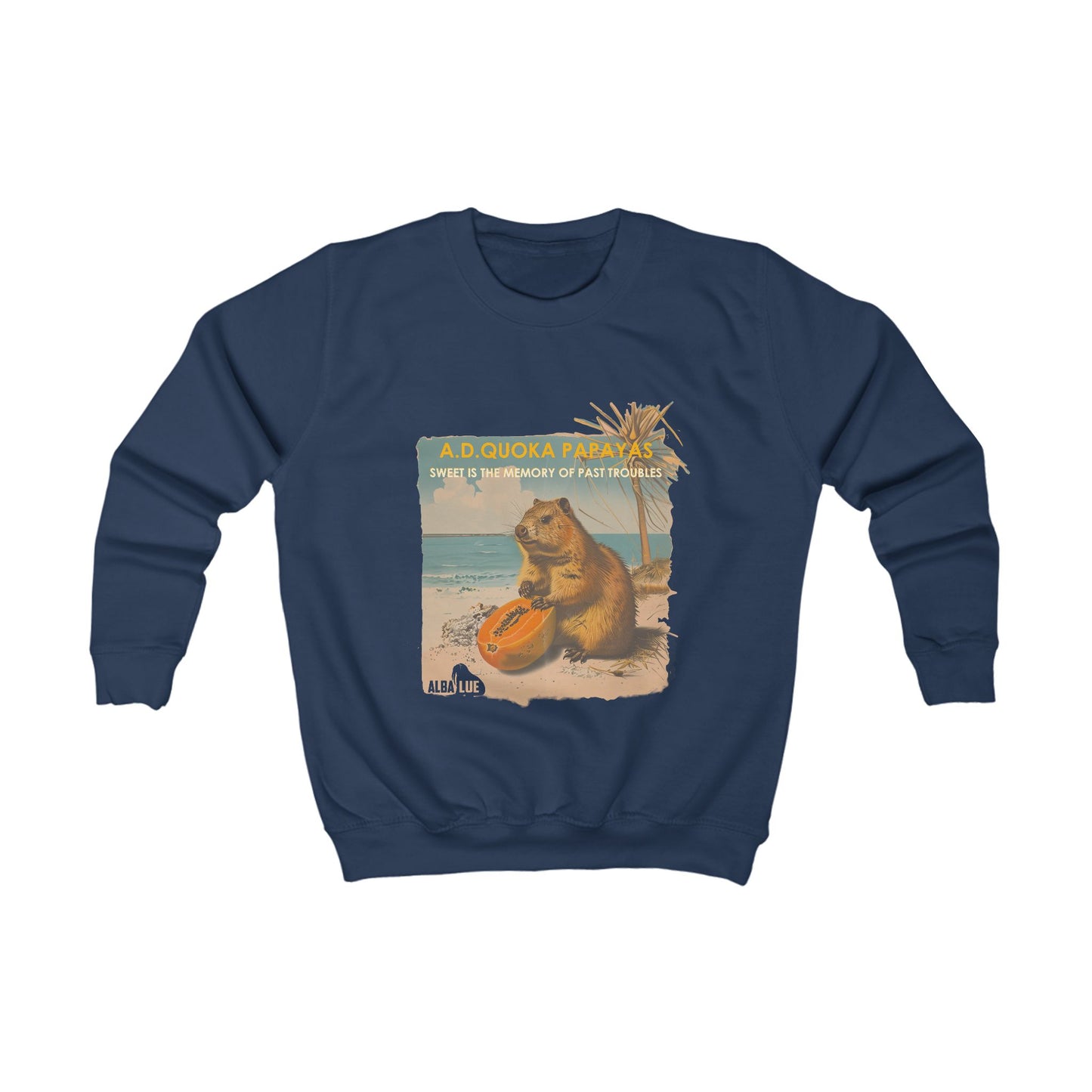 Retro A.D. Quokka Papayas - Kids Sweatshirt
