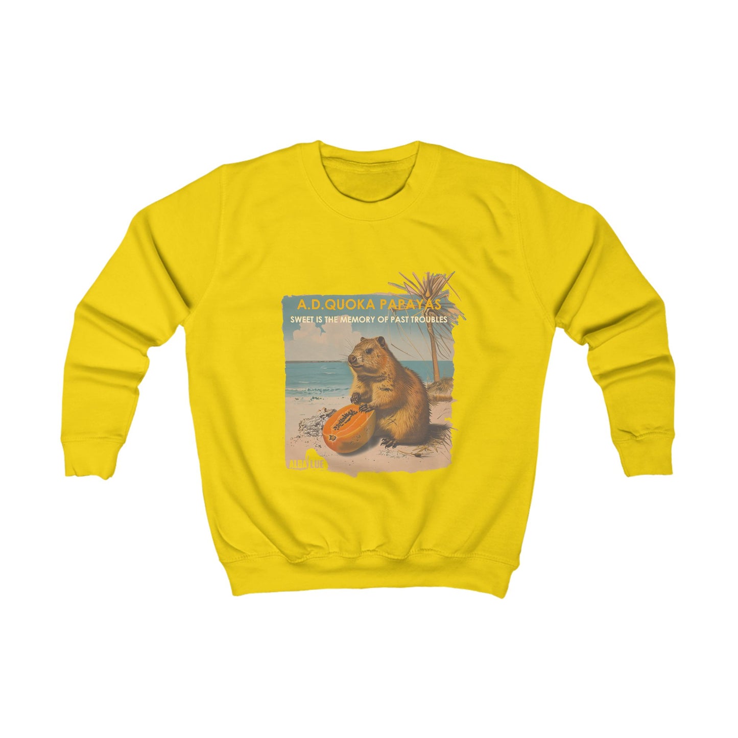 Retro A.D. Quokka Papayas - Kids Sweatshirt