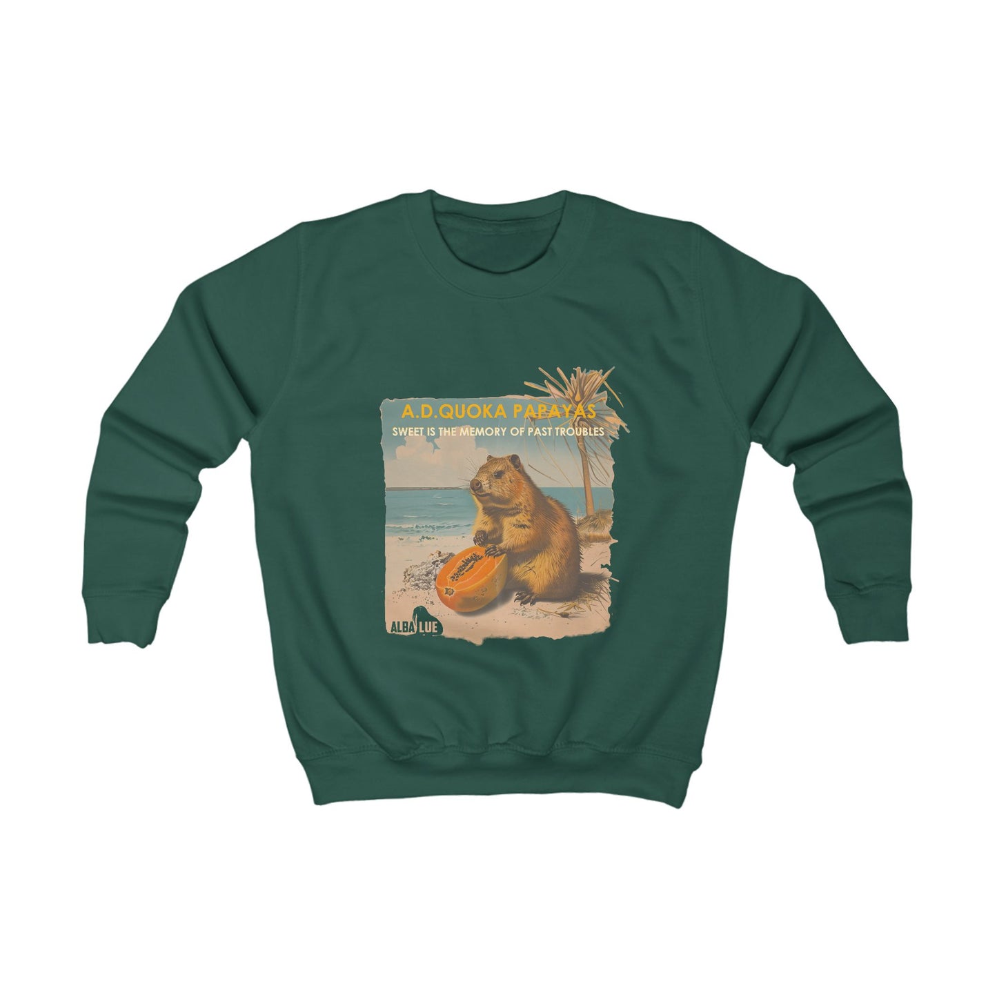 Retro A.D. Quokka Papayas - Kids Sweatshirt