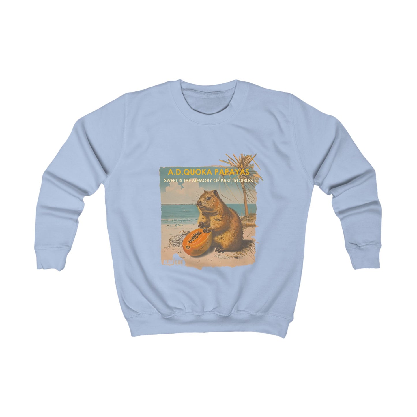 Retro A.D. Quokka Papayas - Kids Sweatshirt