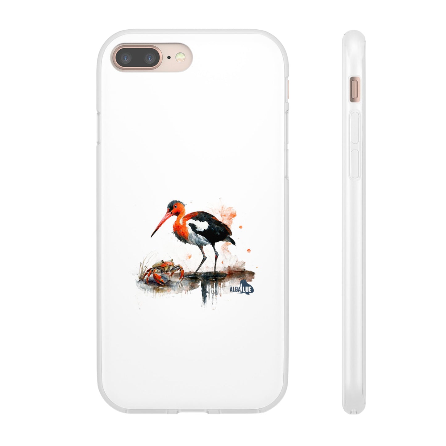 Bird Watercolor Phone Case — Painted Water Bird Flexi Case