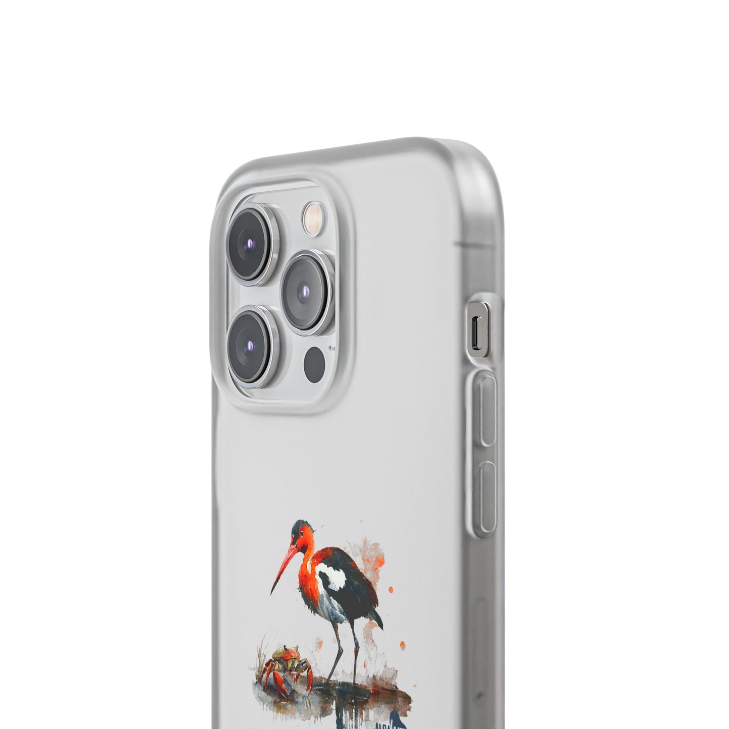 Bird Watercolor Phone Case — Painted Water Bird Flexi Case