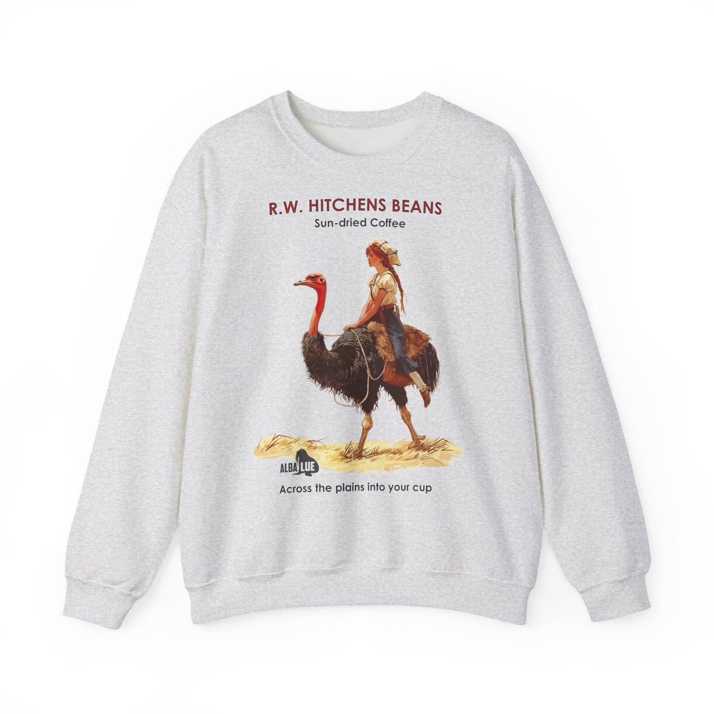 Vintage Ostrich Coffee Ad - Crewneck Sweatshirt