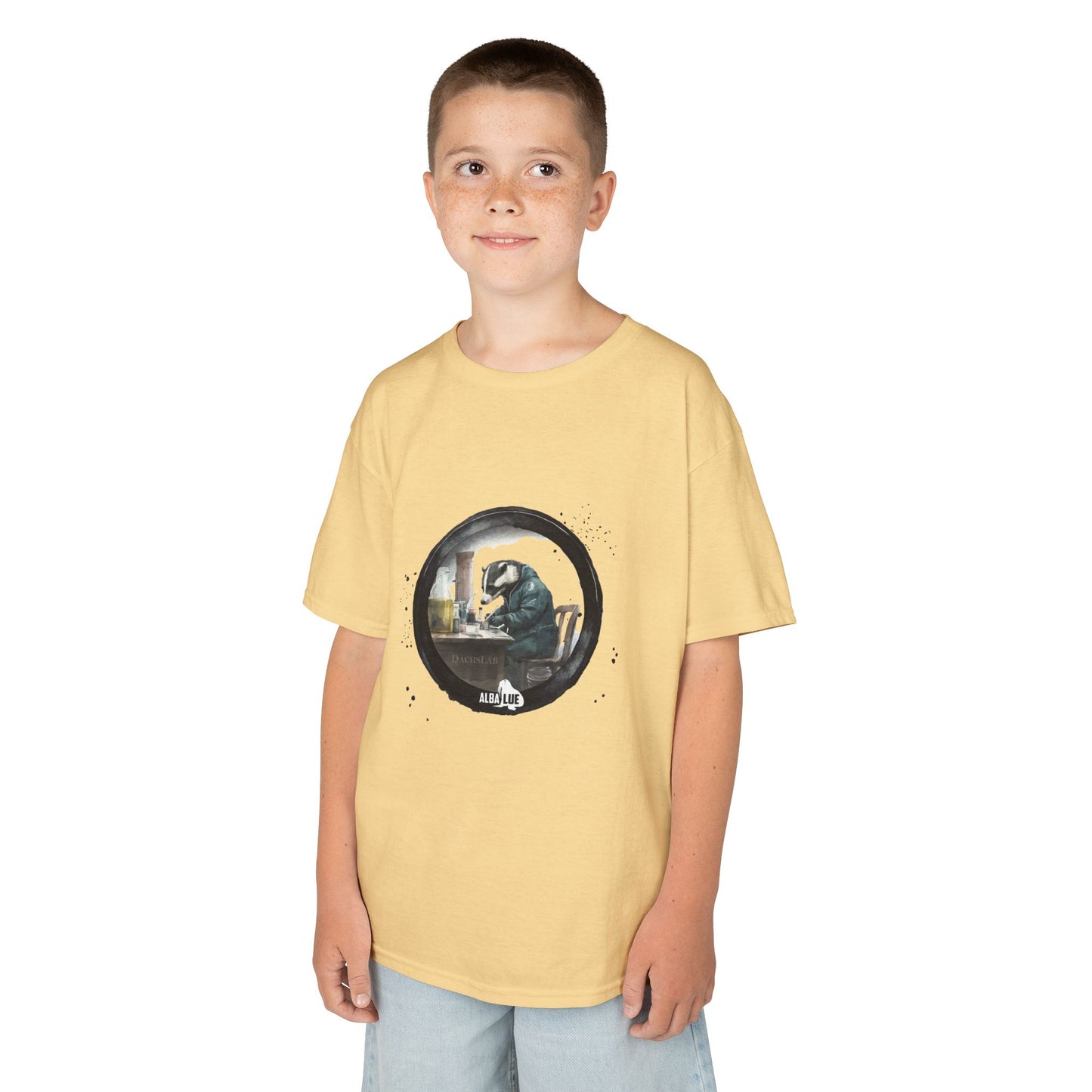 Badger in a Lab — Kids T-shirt