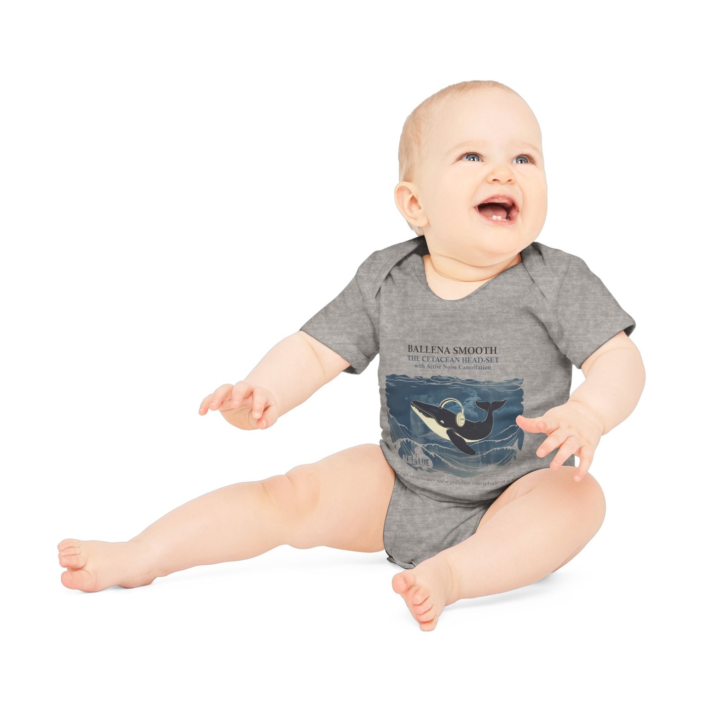 Whale Headphone - Infant Bodysuit Organic