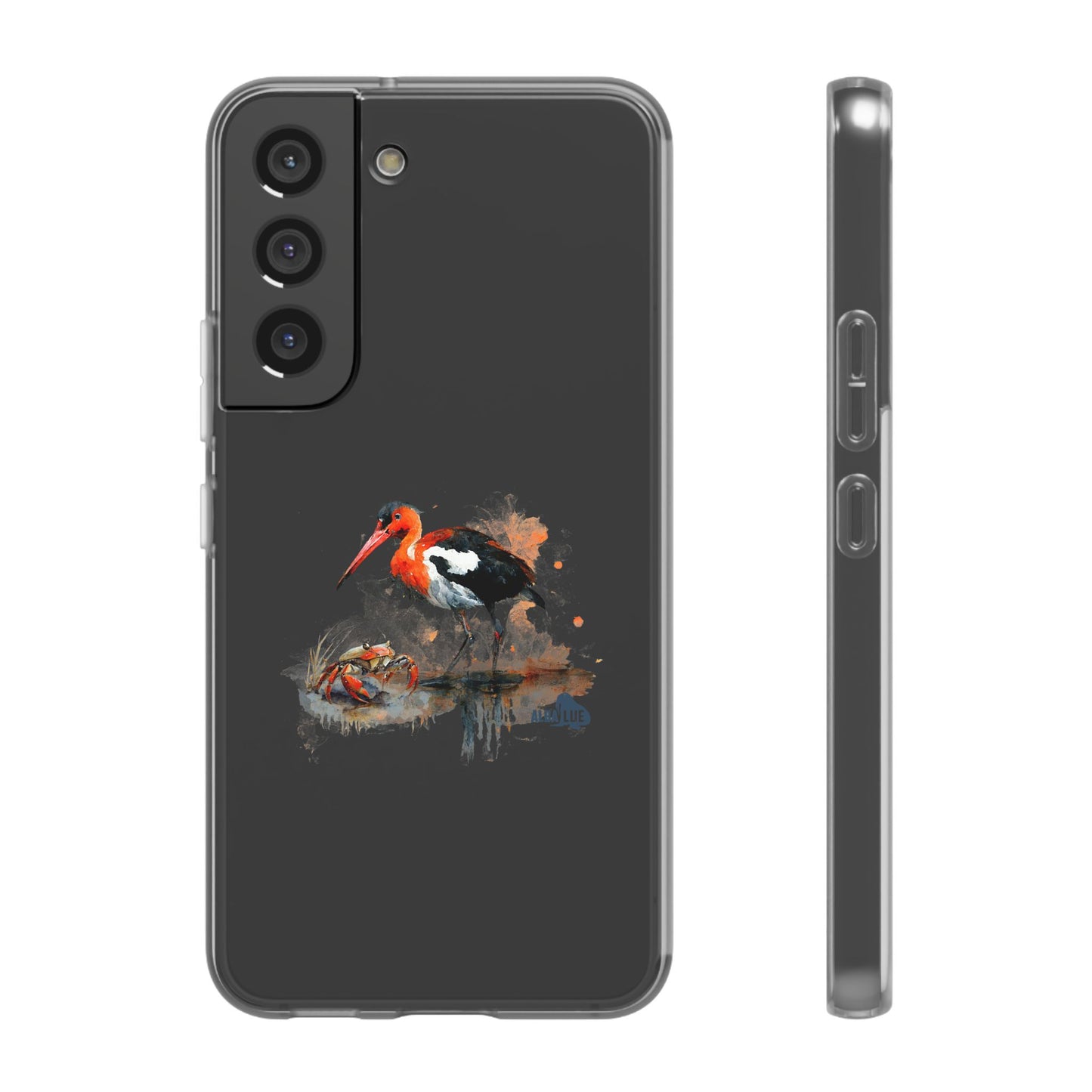 Bird Watercolor Phone Case — Painted Water Bird Flexi Case