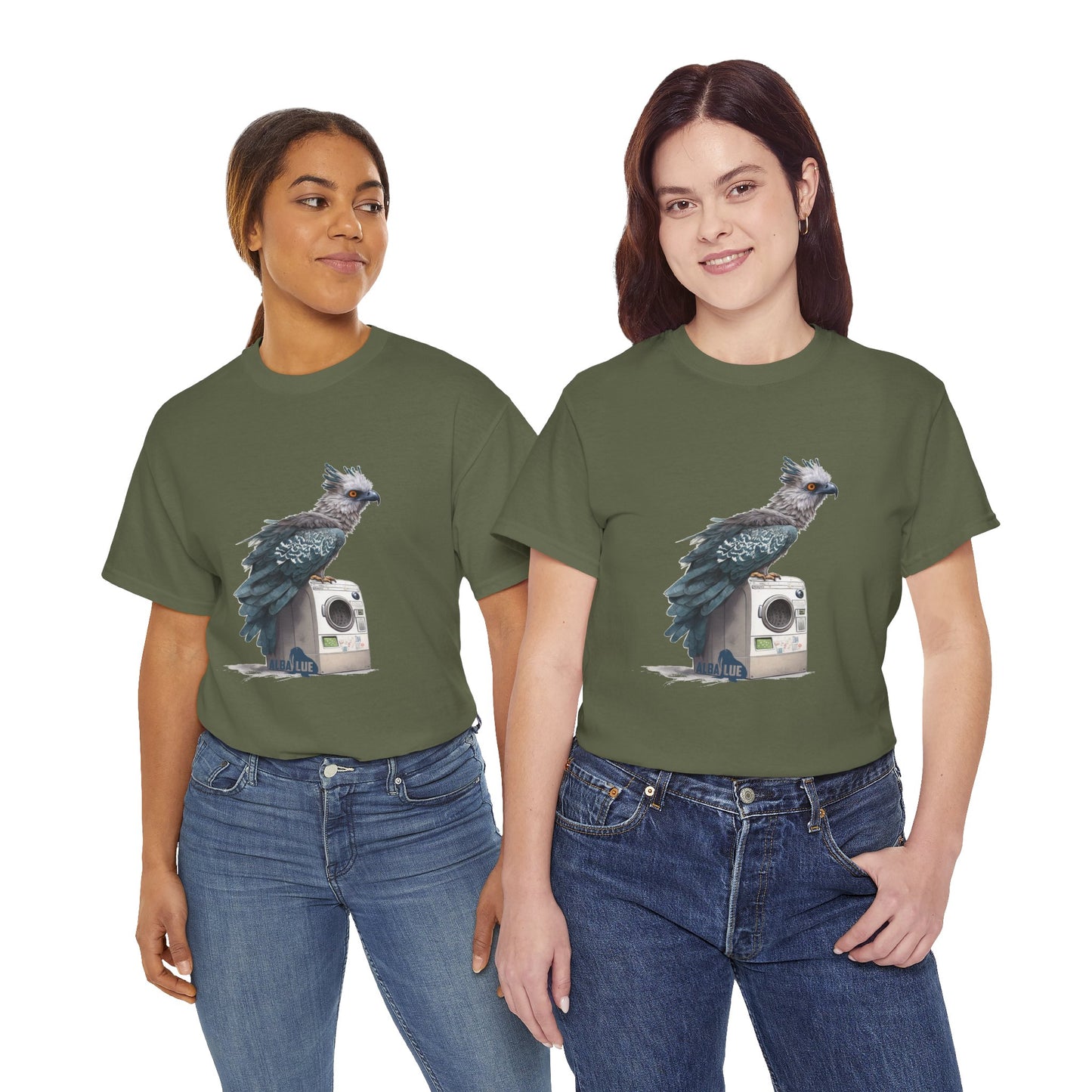 Harpy Eagle Sitting on a Washing Machine  - T-Shirt