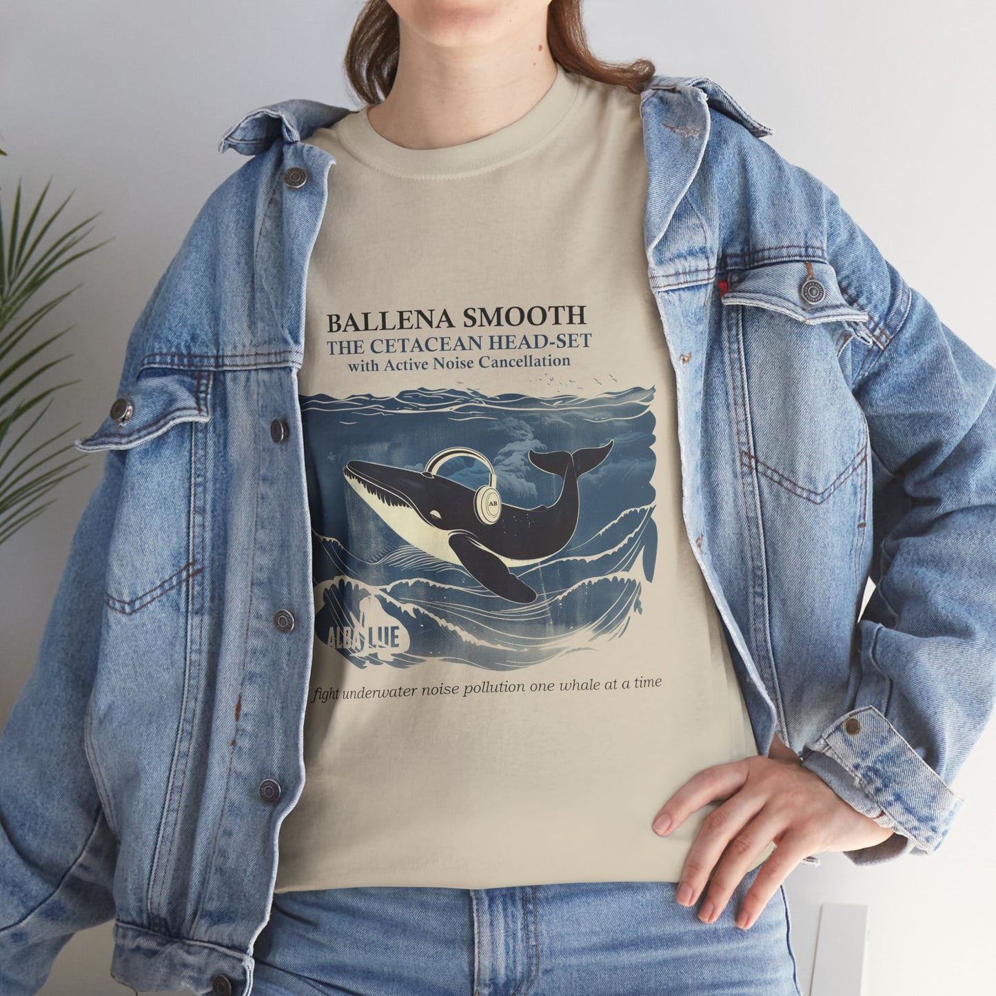 Whale Headphones - T-shirt