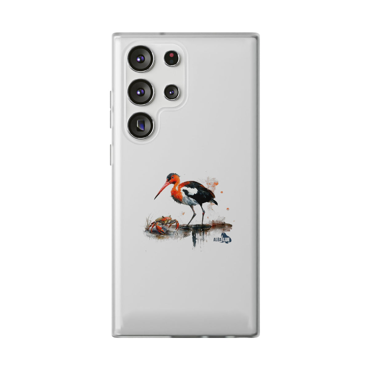 Bird Watercolor Phone Case — Painted Water Bird Flexi Case