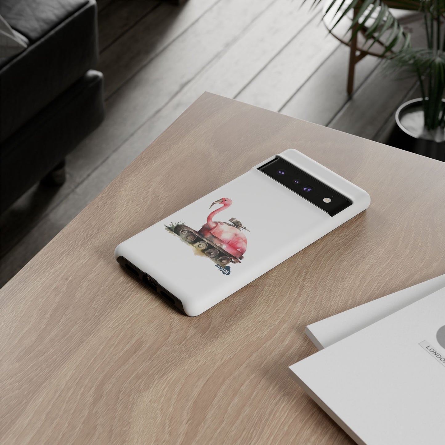 Phone Case — Flamingo Tank Illustration