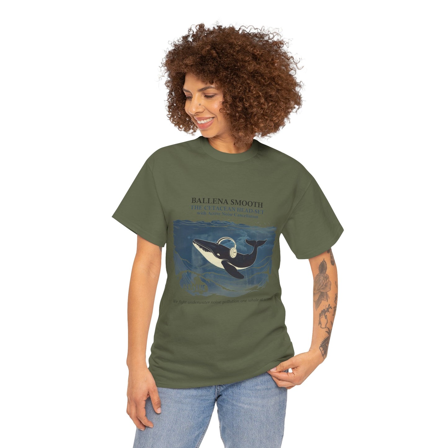 Whale Headphones - T-shirt