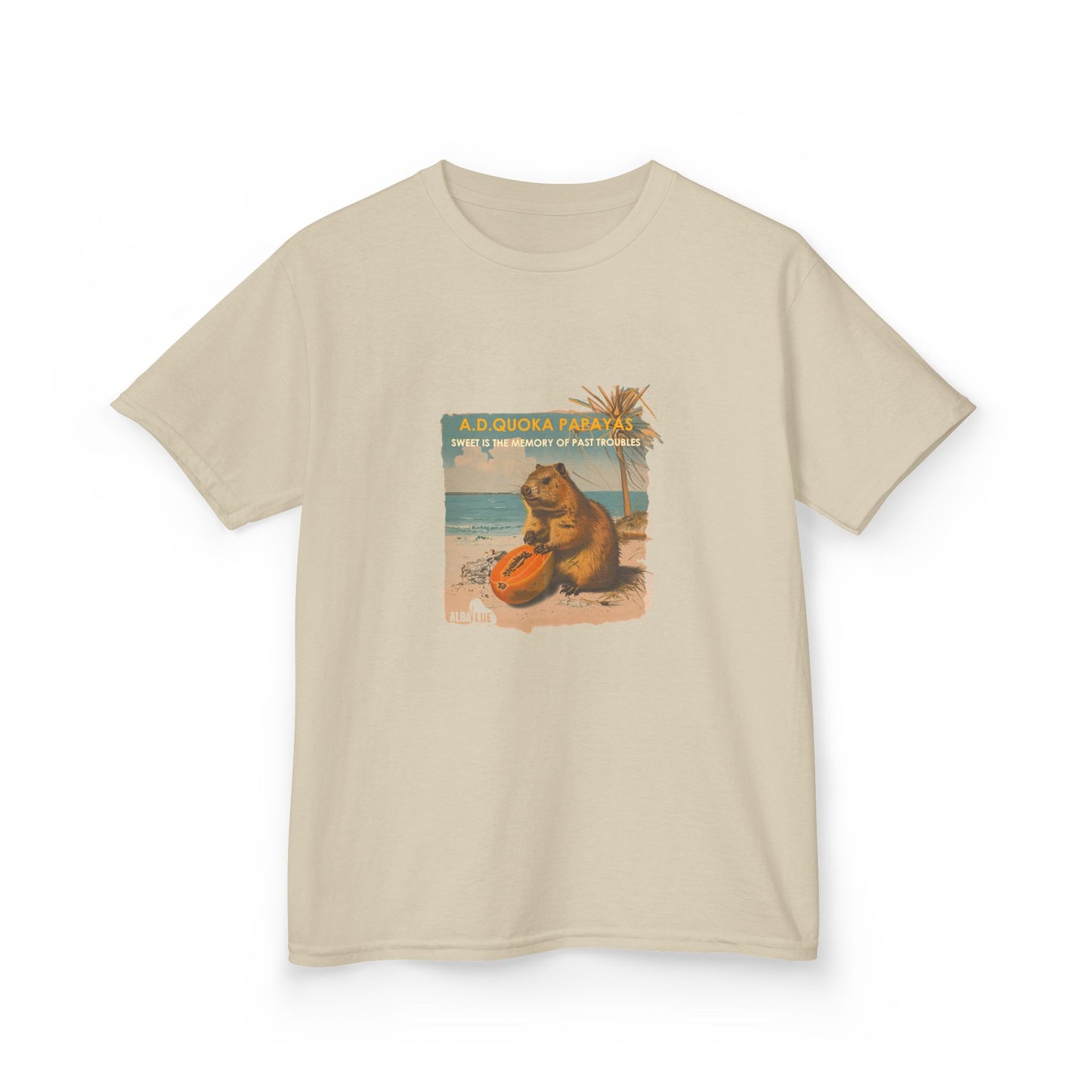 Retro A.D. Quokka Papayas - Kids T-Shirt