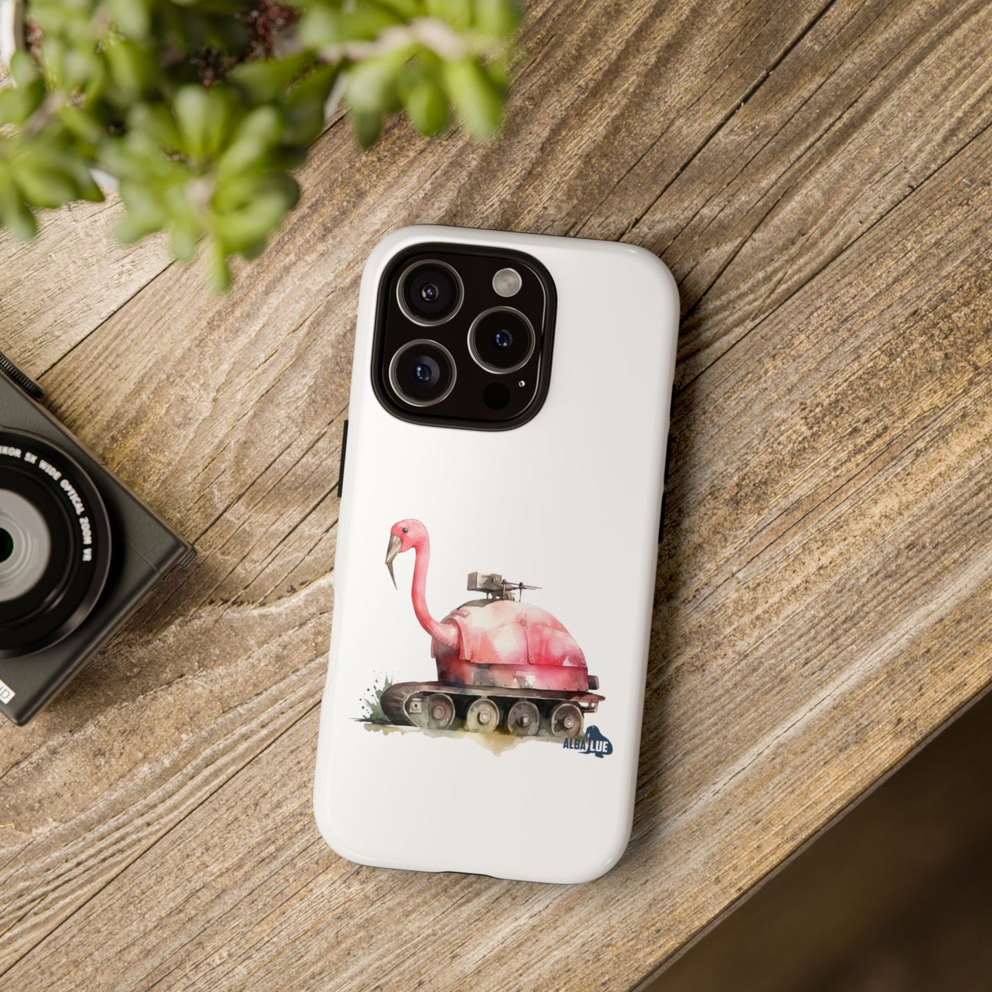 Phone Case — Flamingo Tank Illustration