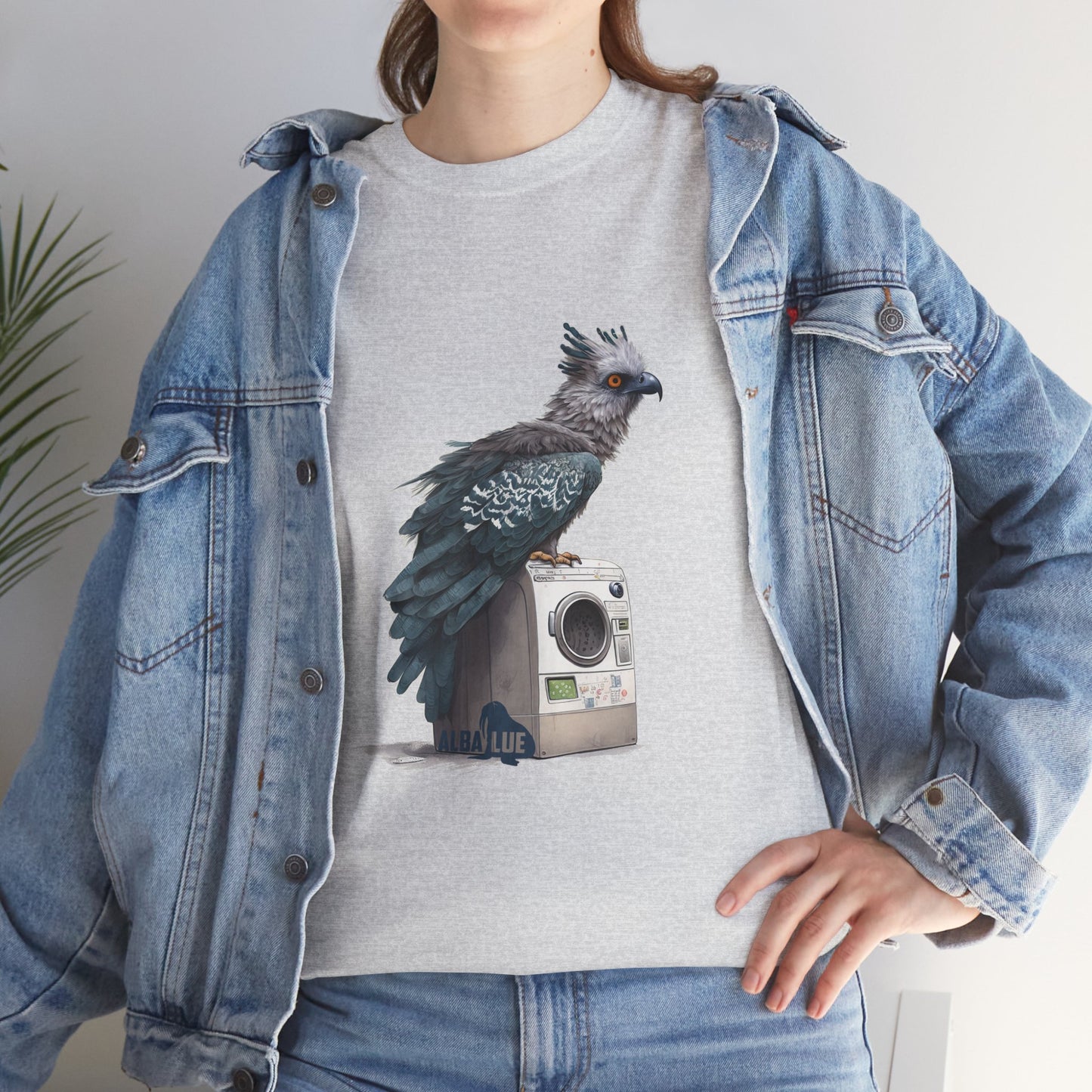 Harpy Eagle Sitting on a Washing Machine  - T-Shirt