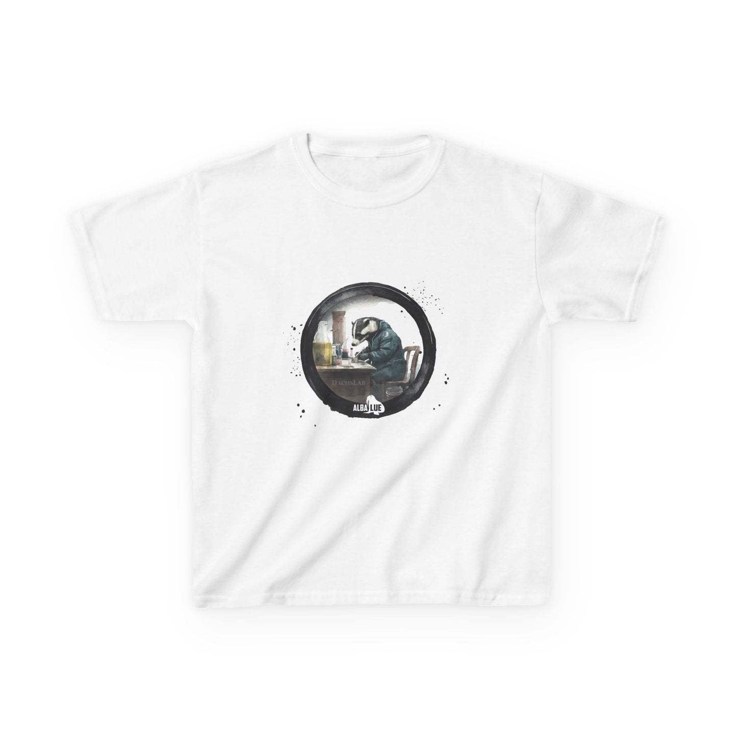 Badger in a Lab — Kids T-shirt