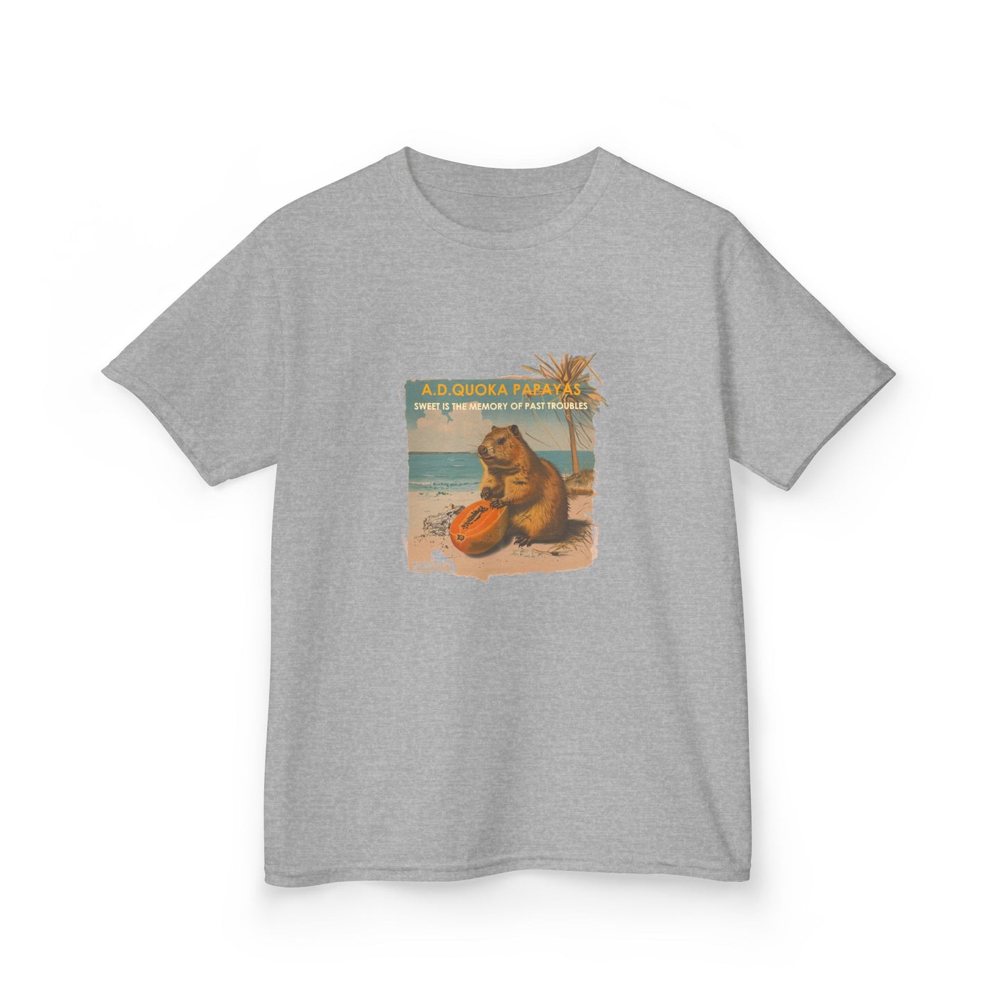 Retro A.D. Quokka Papayas - Kids T-Shirt
