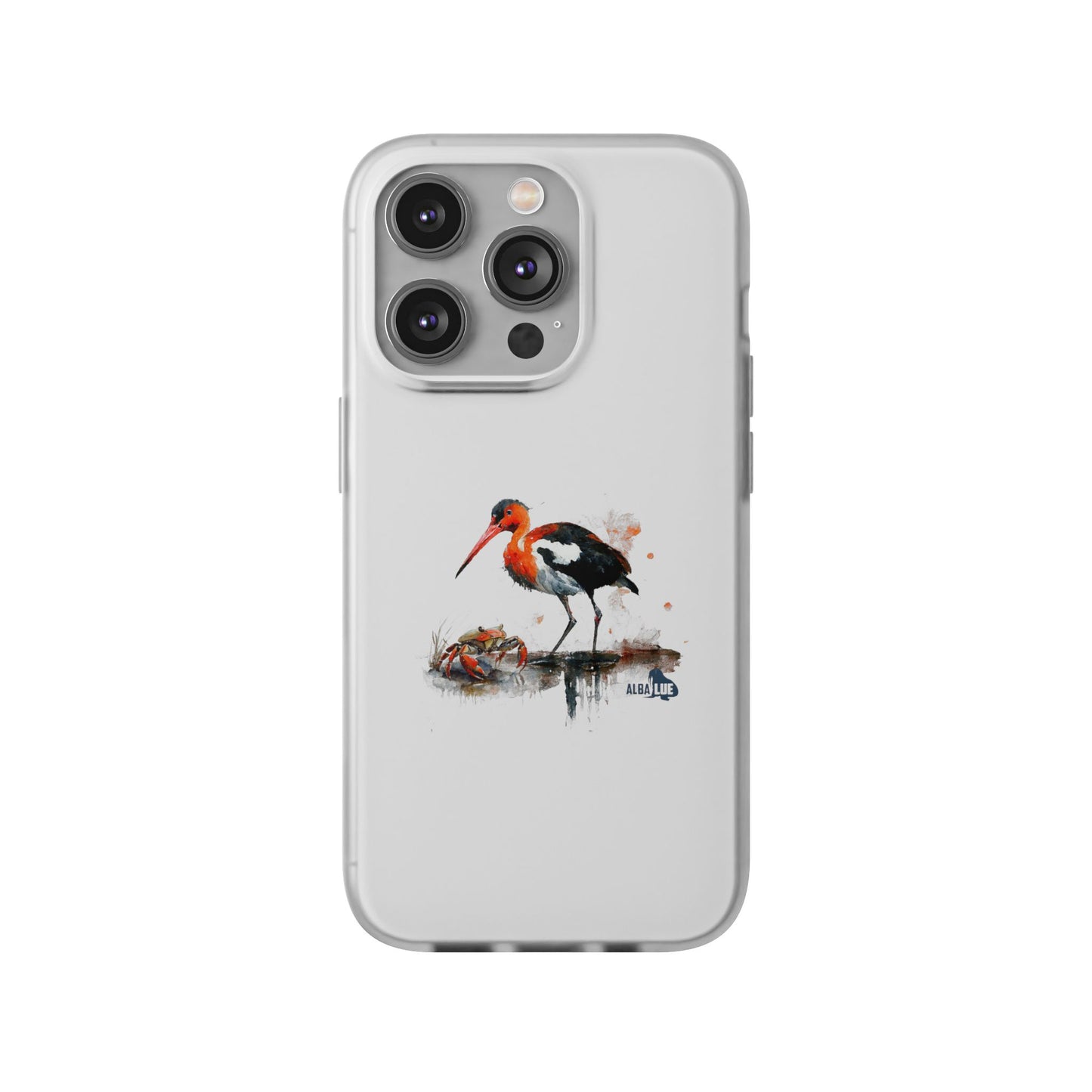 Bird Watercolor Phone Case — Painted Water Bird Flexi Case