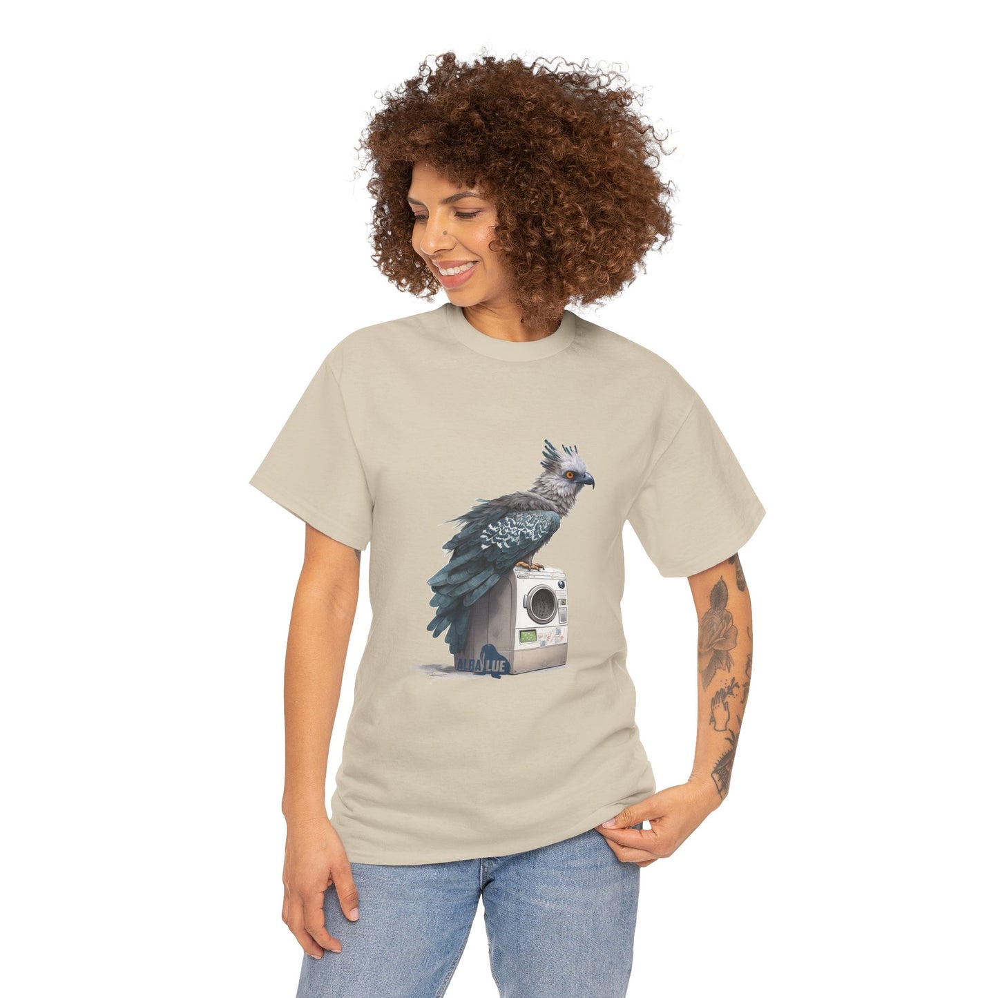 Harpy Eagle Sitting on a Washing Machine  - T-Shirt
