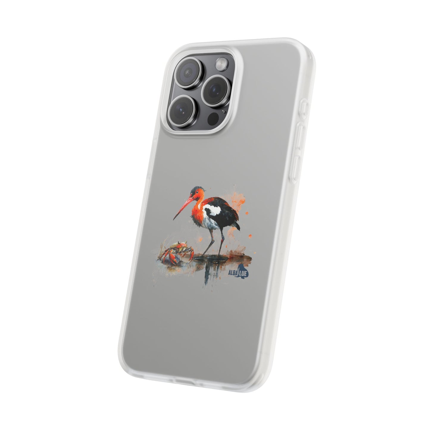 Bird Watercolor Phone Case — Painted Water Bird Flexi Case