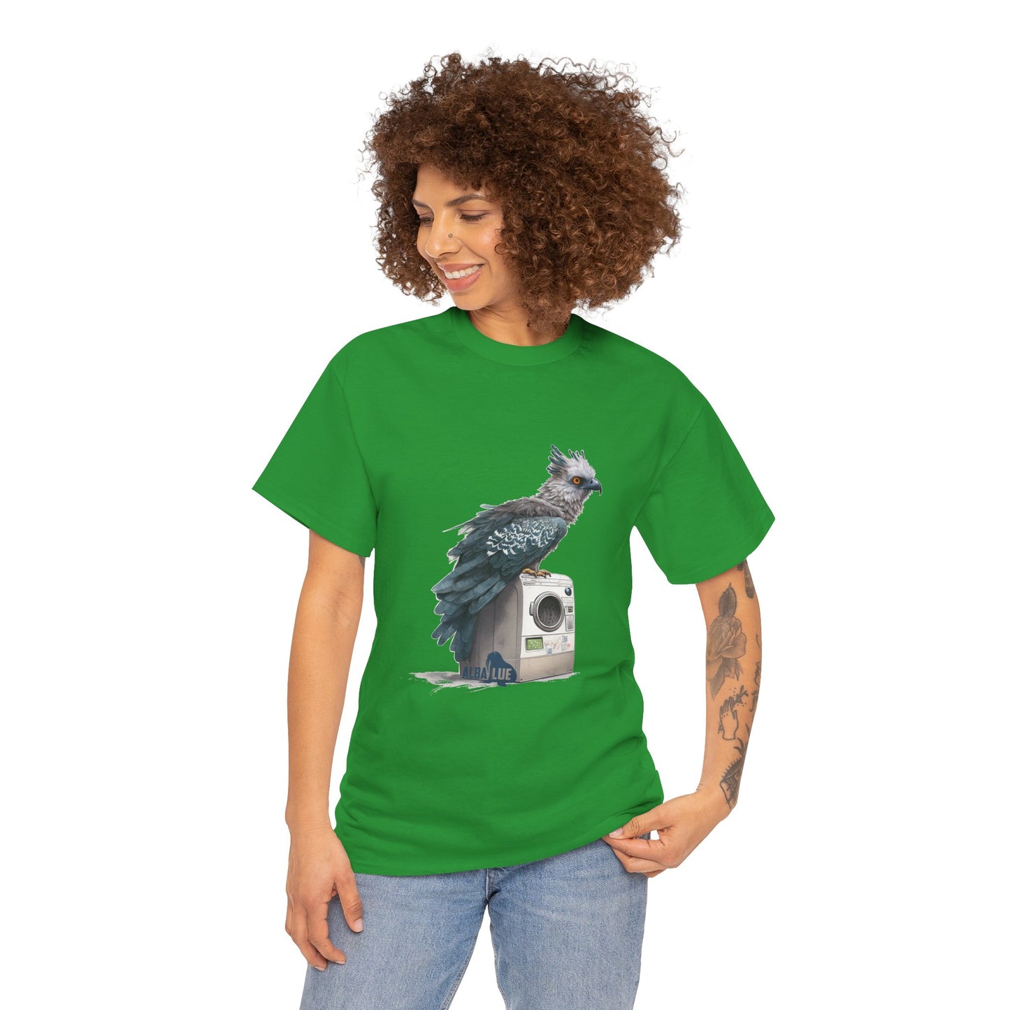 Harpy Eagle Sitting on a Washing Machine  - T-Shirt