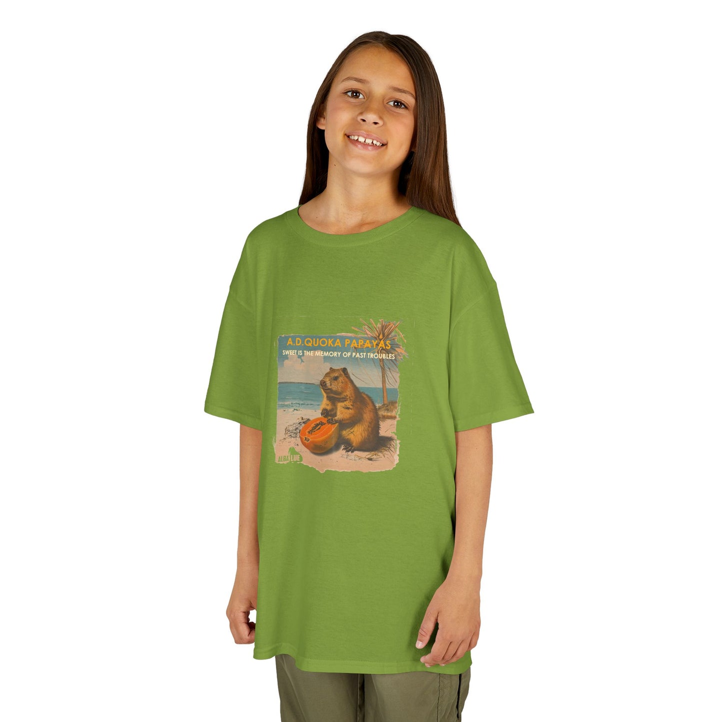Retro A.D. Quokka Papayas - Kids T-Shirt