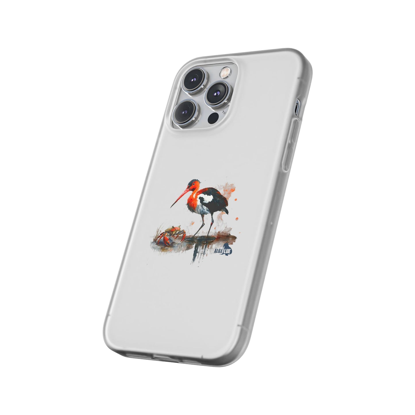 Bird Watercolor Phone Case — Painted Water Bird Flexi Case