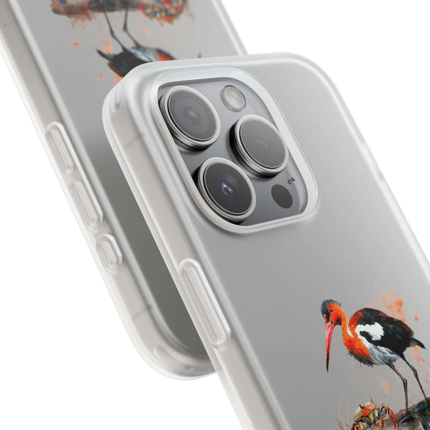 Bird Watercolor Phone Case — Painted Water Bird Flexi Case