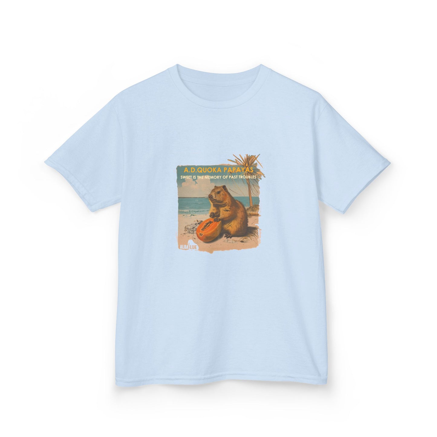 Retro A.D. Quokka Papayas - Kids T-Shirt