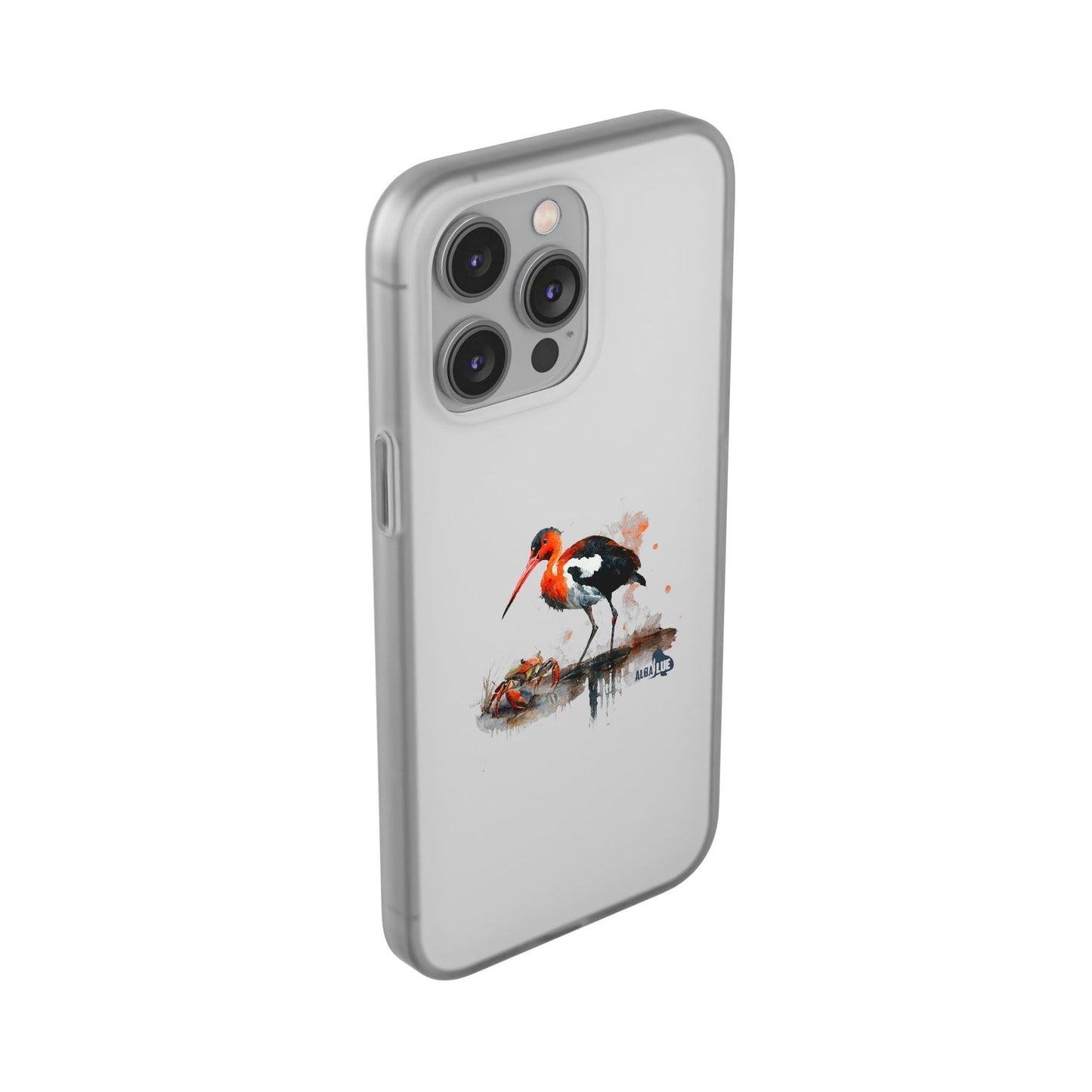 Bird Watercolor Phone Case — Painted Water Bird Flexi Case