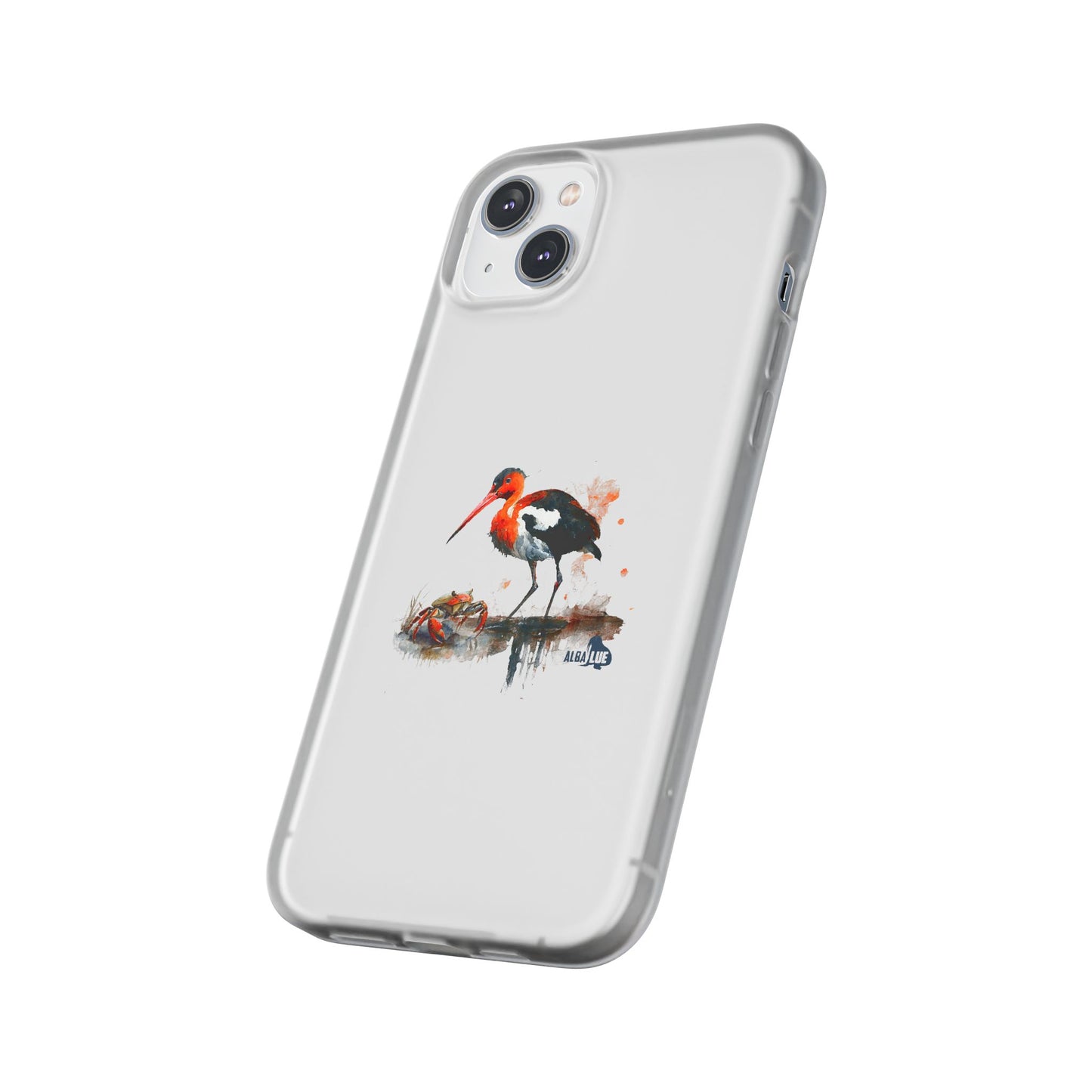 Bird Watercolor Phone Case — Painted Water Bird Flexi Case