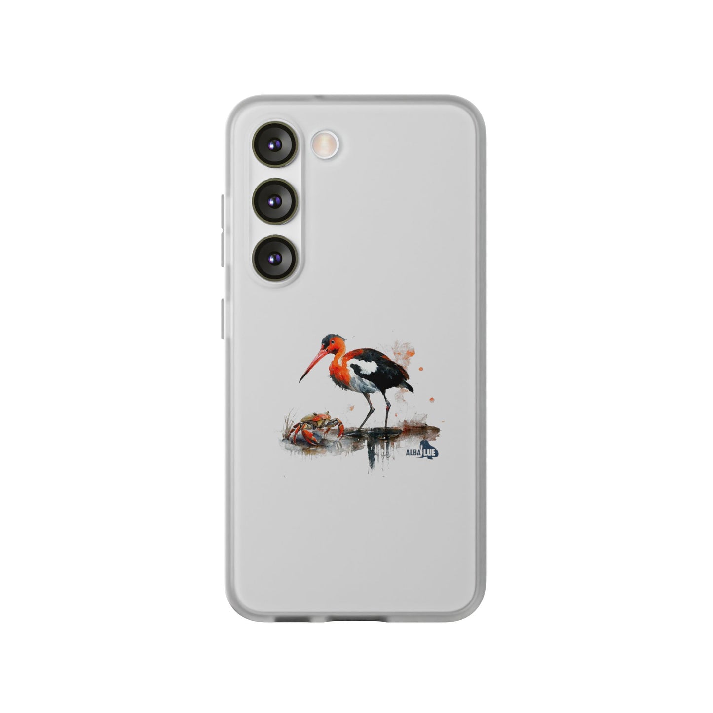 Bird Watercolor Phone Case — Painted Water Bird Flexi Case