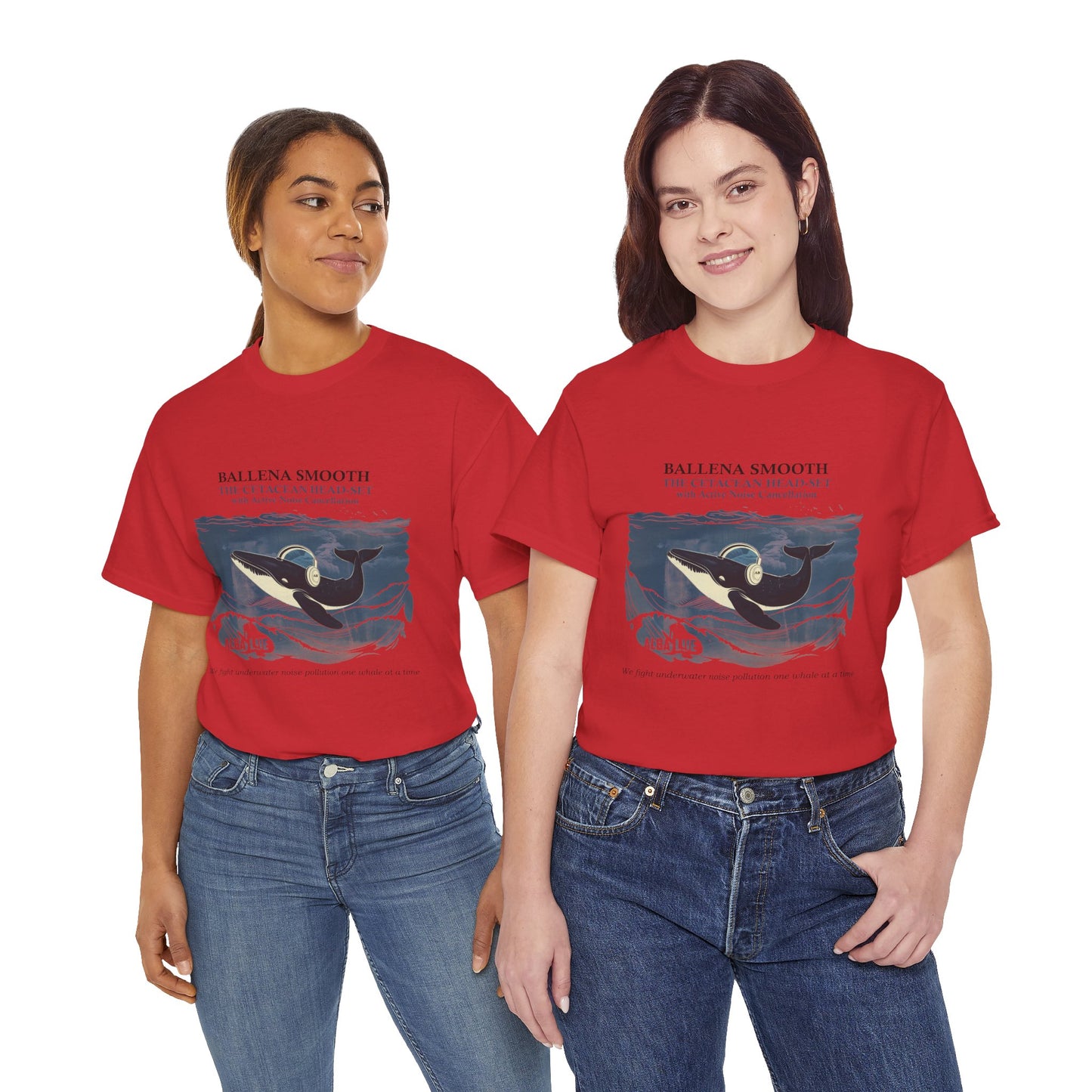 Whale Headphones - T-shirt