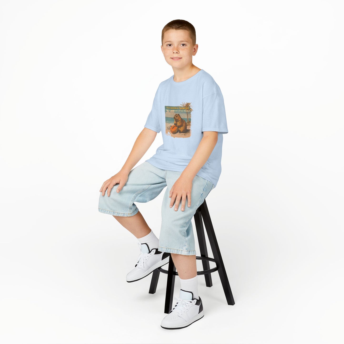 Retro A.D. Quokka Papayas - Kids T-Shirt