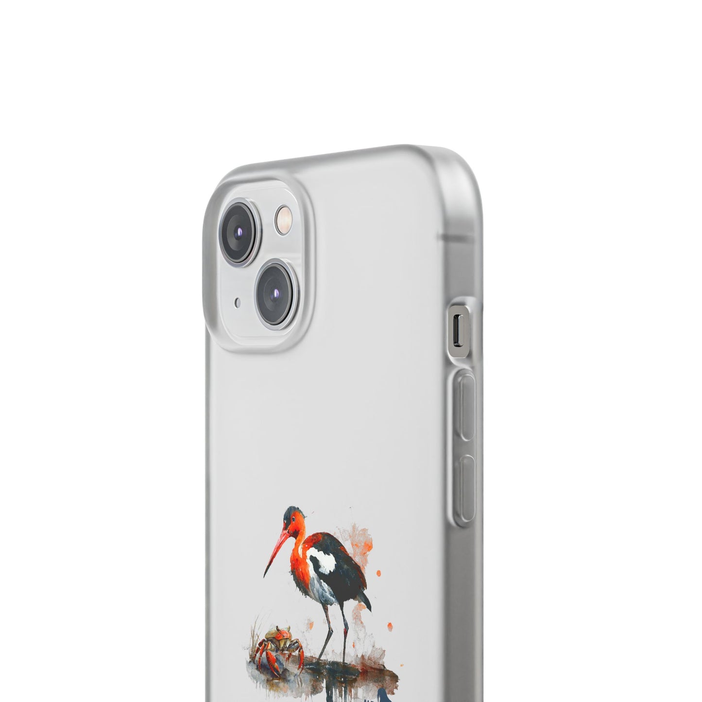 Bird Watercolor Phone Case — Painted Water Bird Flexi Case