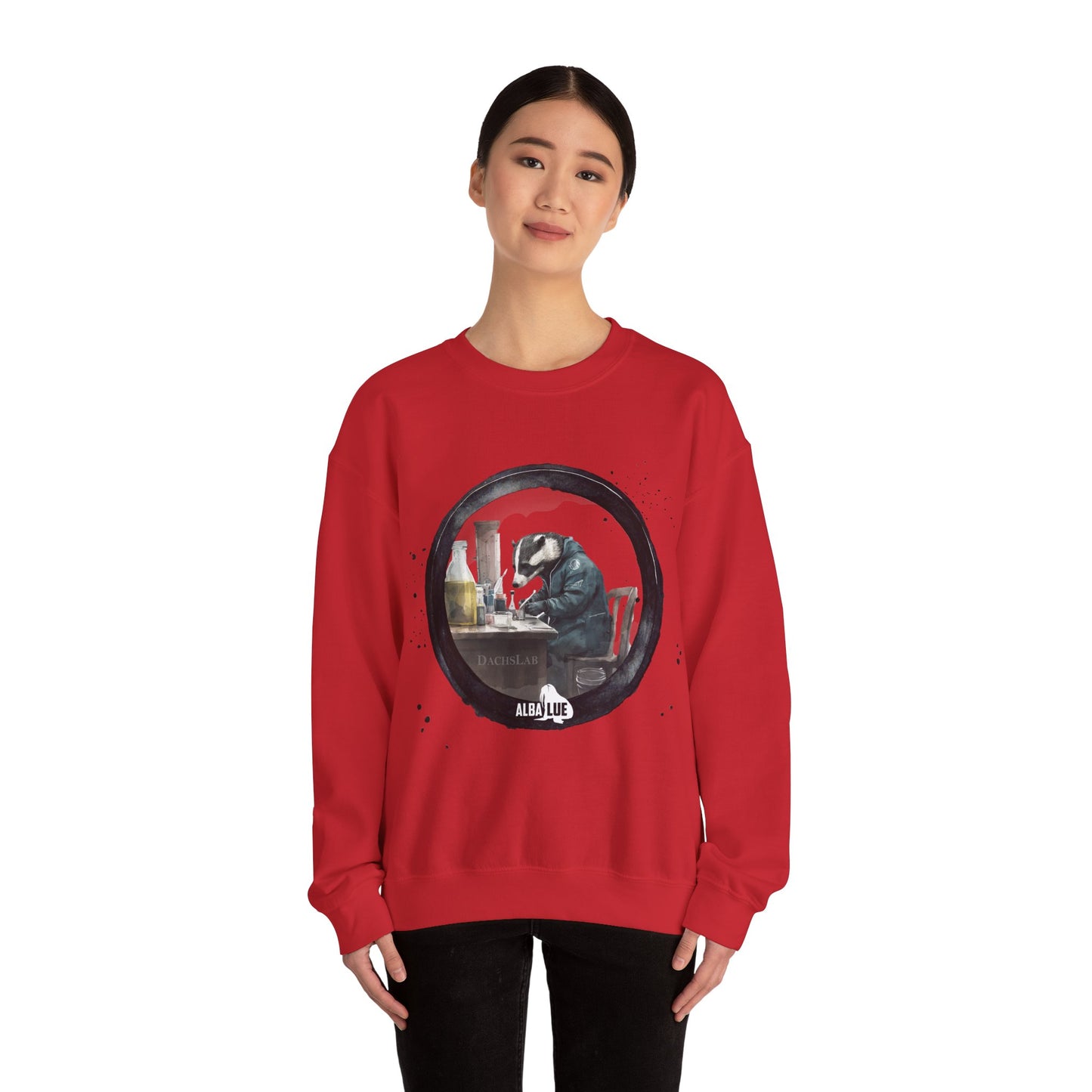 Badger in a Lab - Crewneck Sweatshirt