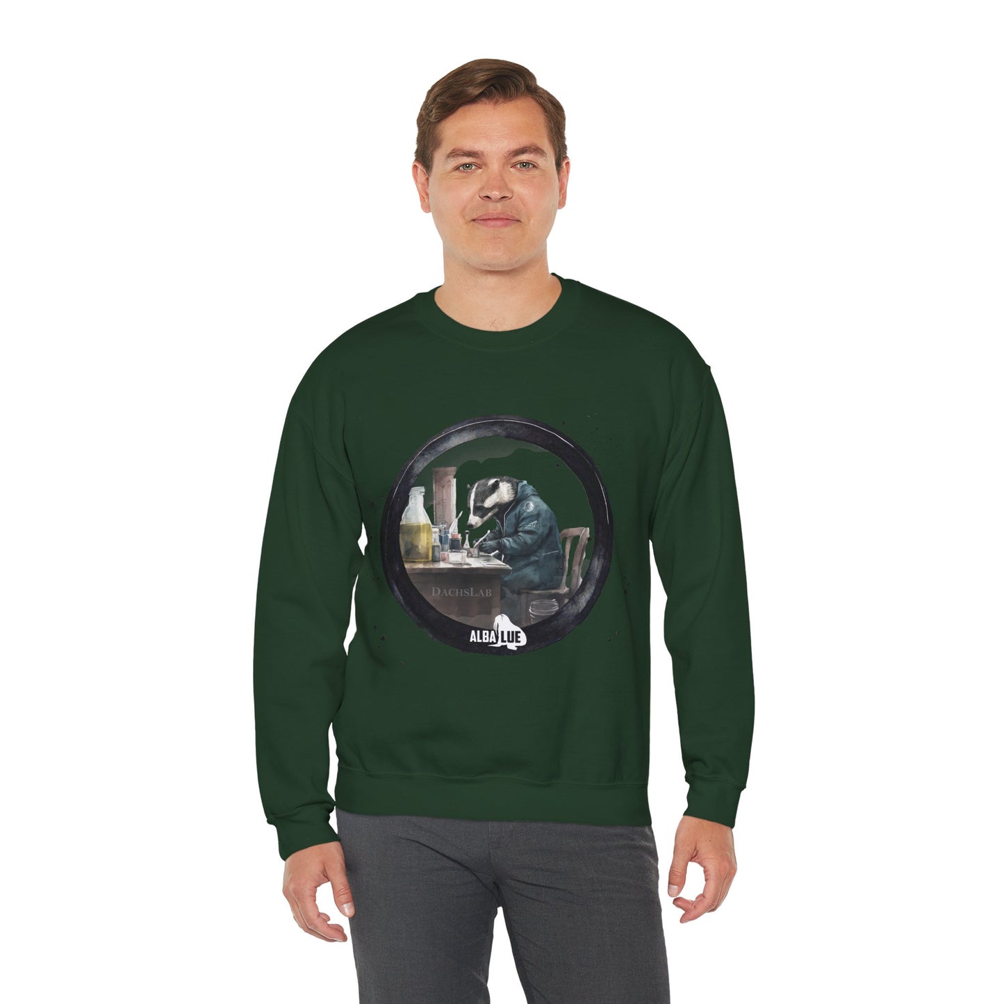 Badger in a Lab - Crewneck Sweatshirt