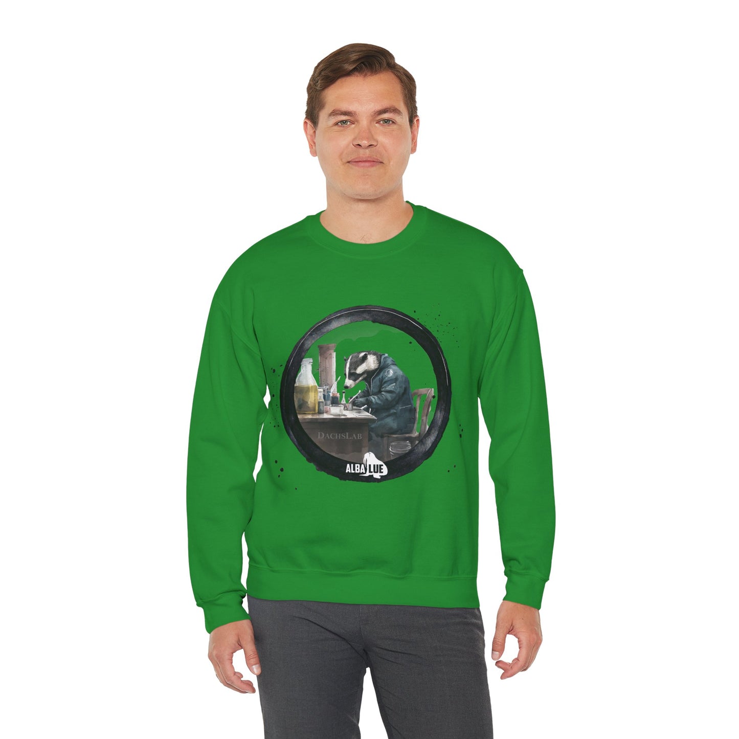 Badger in a Lab - Crewneck Sweatshirt