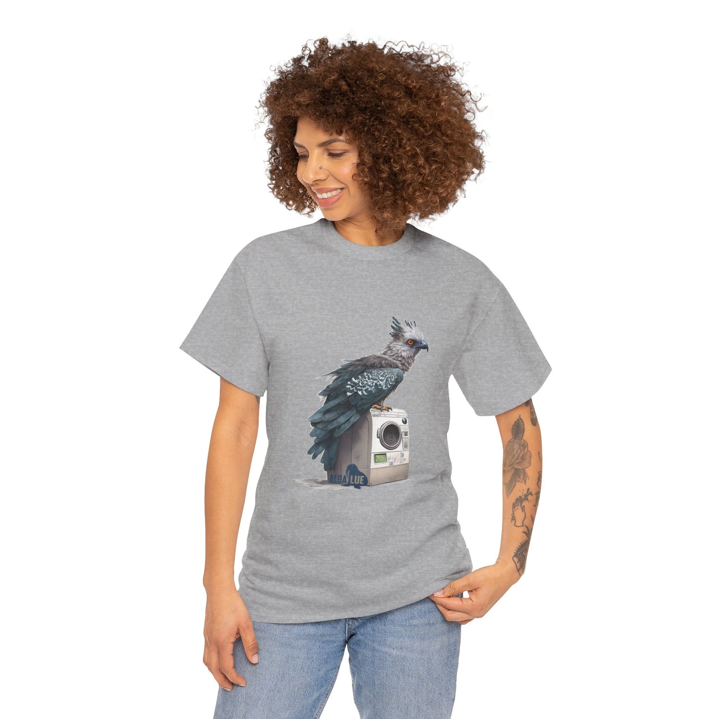 Harpy Eagle Sitting on a Washing Machine  - T-Shirt