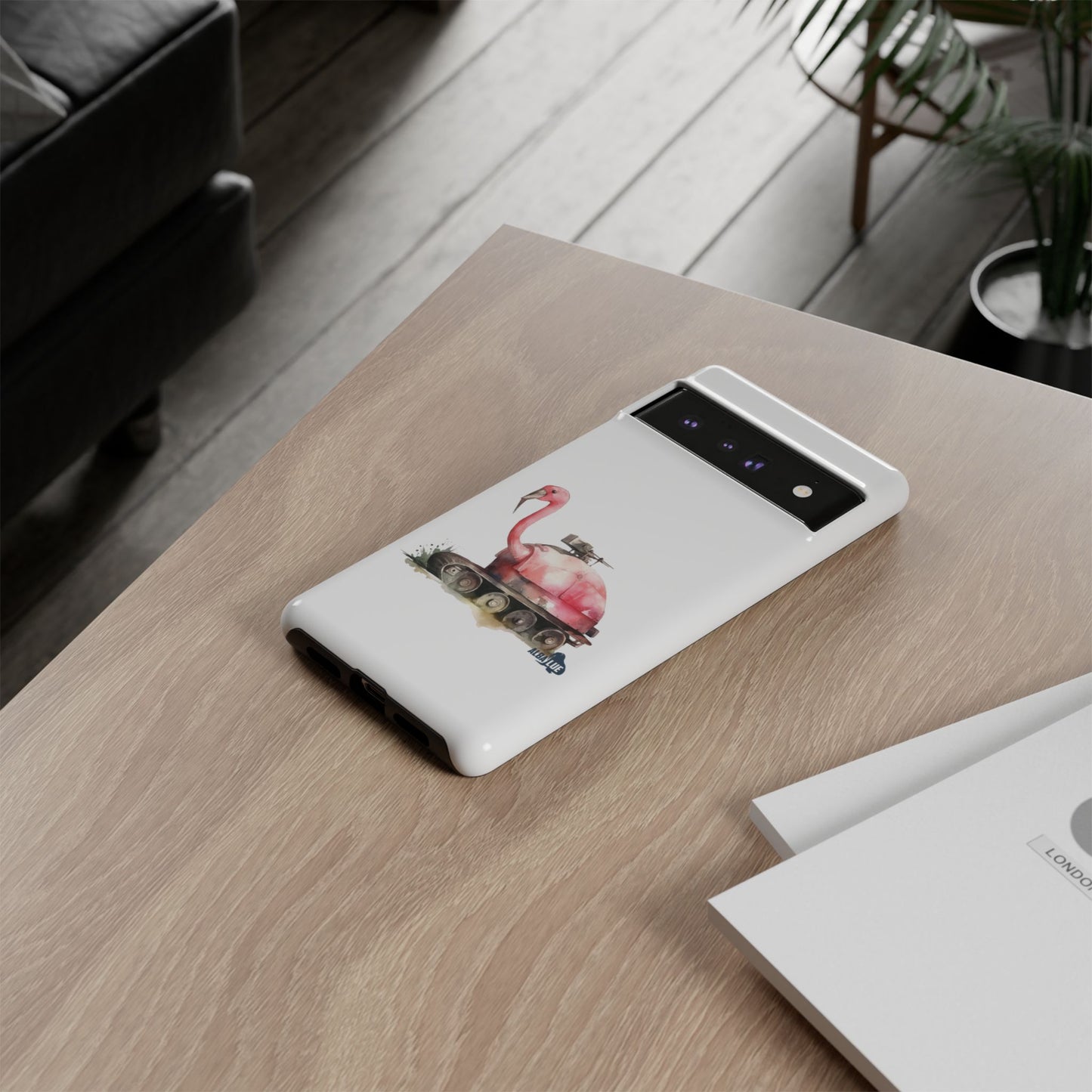 Phone Case — Flamingo Tank Illustration